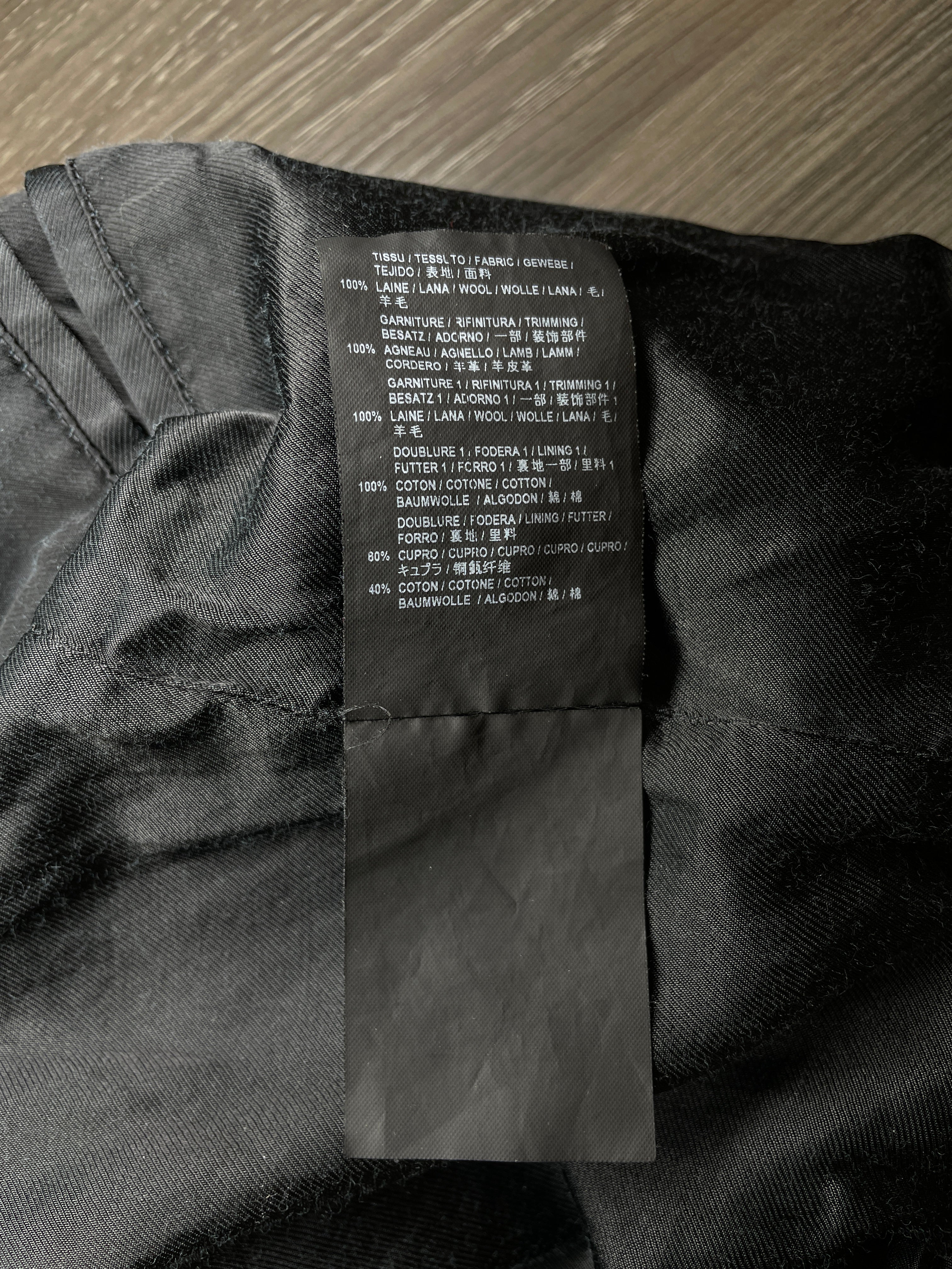 SAINT LAURENT/Baseball Jkt/34/Wool/BLK/TEDDY 2016 LIGHTWEIGHT view 5