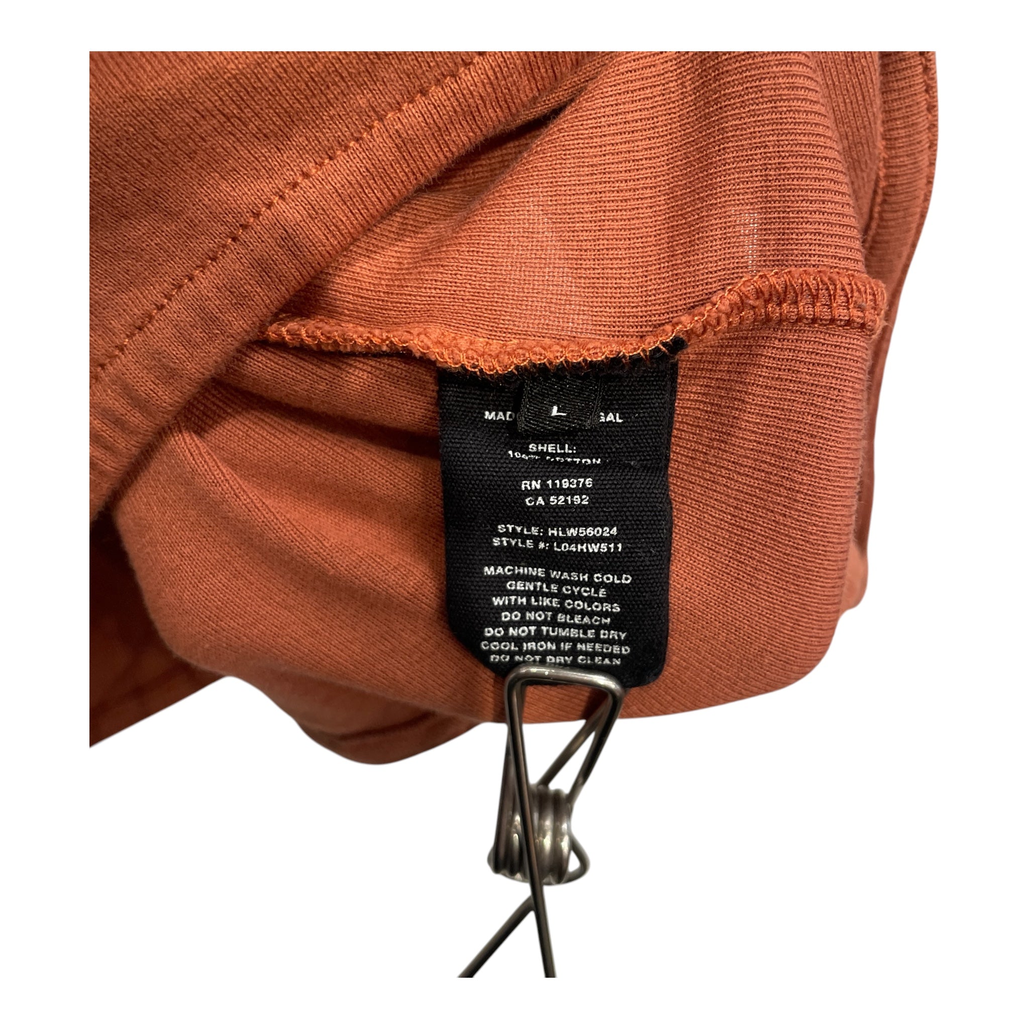 Helmut Lang/LS Blouse/L/Cotton/ORN/CUTOUT LAYERED TEE view 4