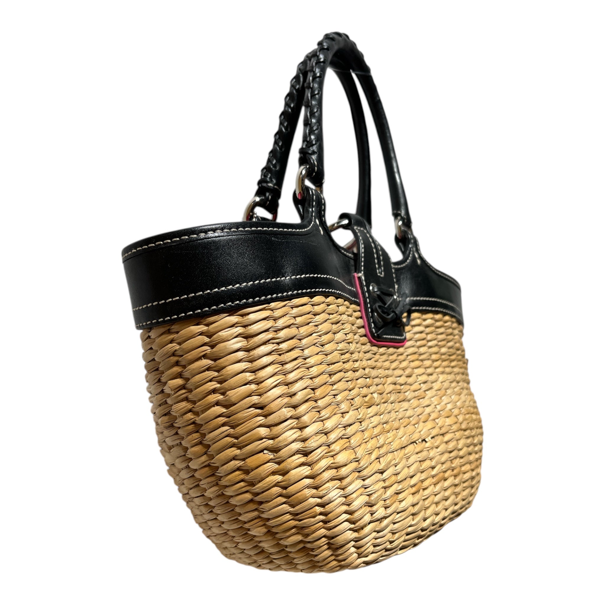COACH/Basket Bag/BEG/DAMAGED WICKER view 4