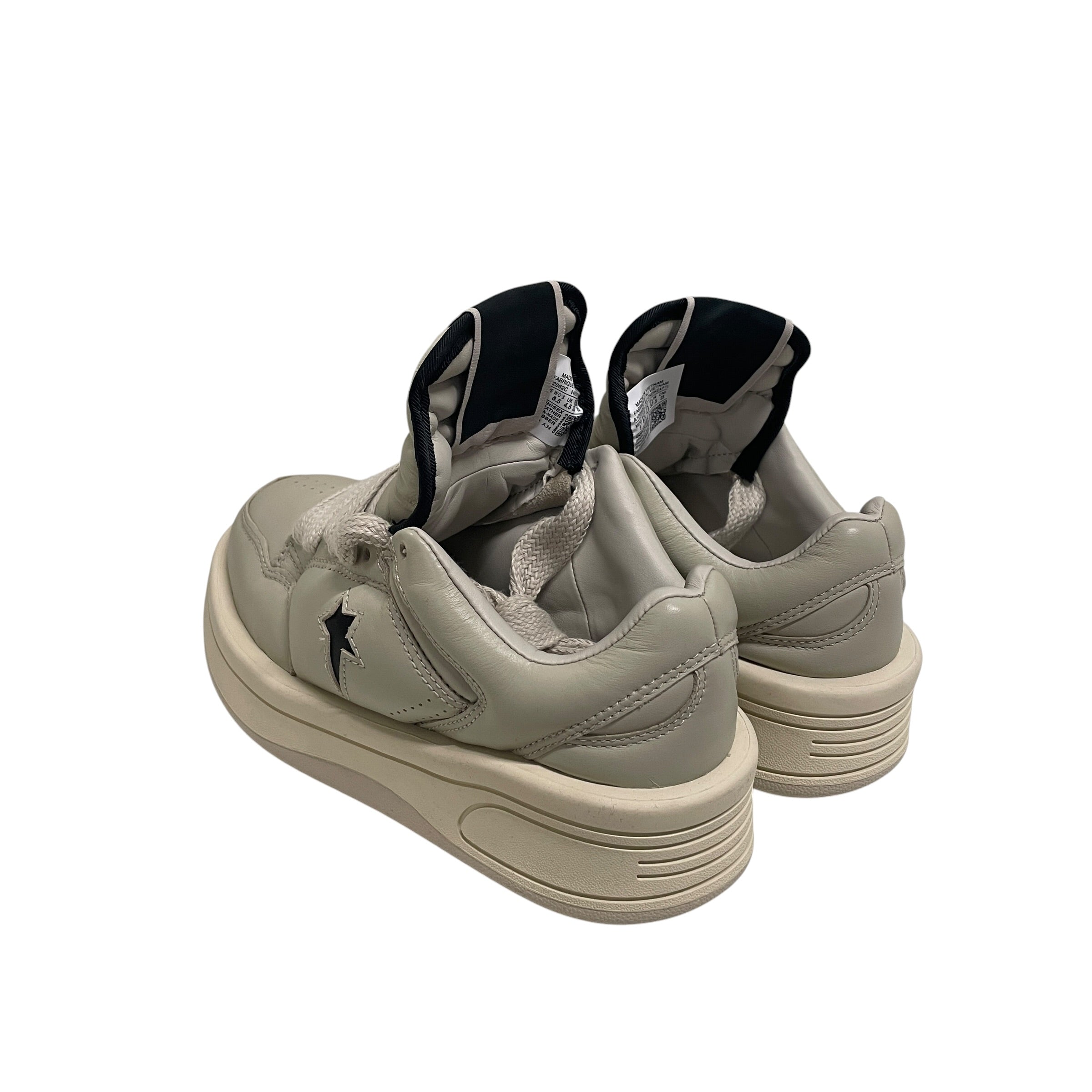 RICK OWENS DRKSHDW/Low-Sneakers/US 6.5/Leather/SLV/TURBOWPN /LOW BLKSTAR view 2