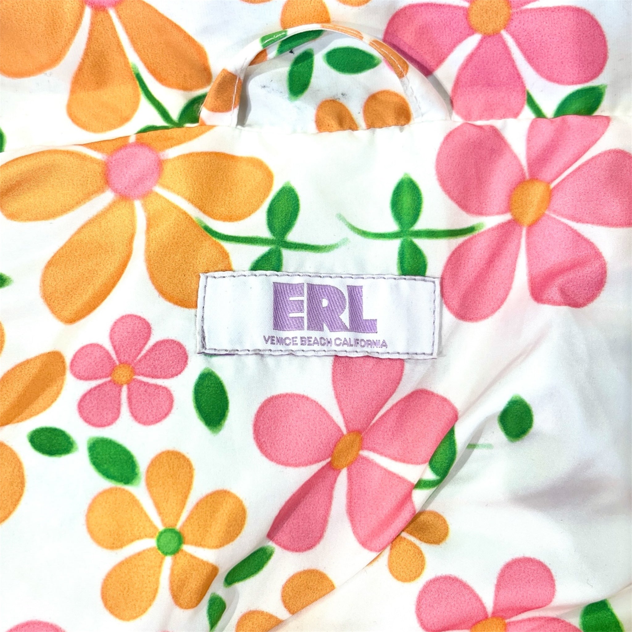 ERL/Puffer Jkt/XL/Polyester/WHT/FLOWERS view 3