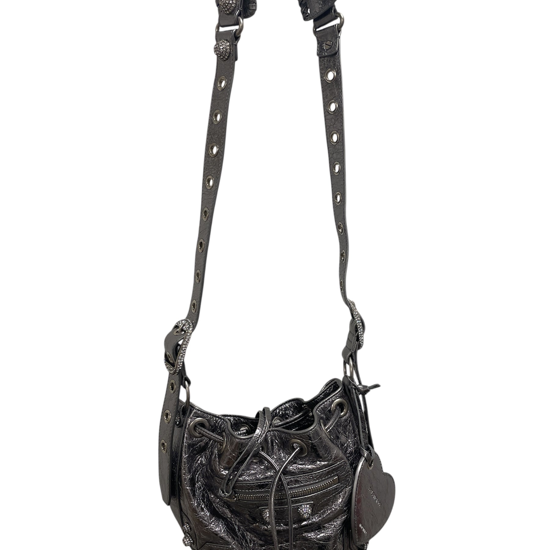 BALENCIAGA/Hand Bag/Leather/SLV/GMCYKVR/SILVER CITY BAG