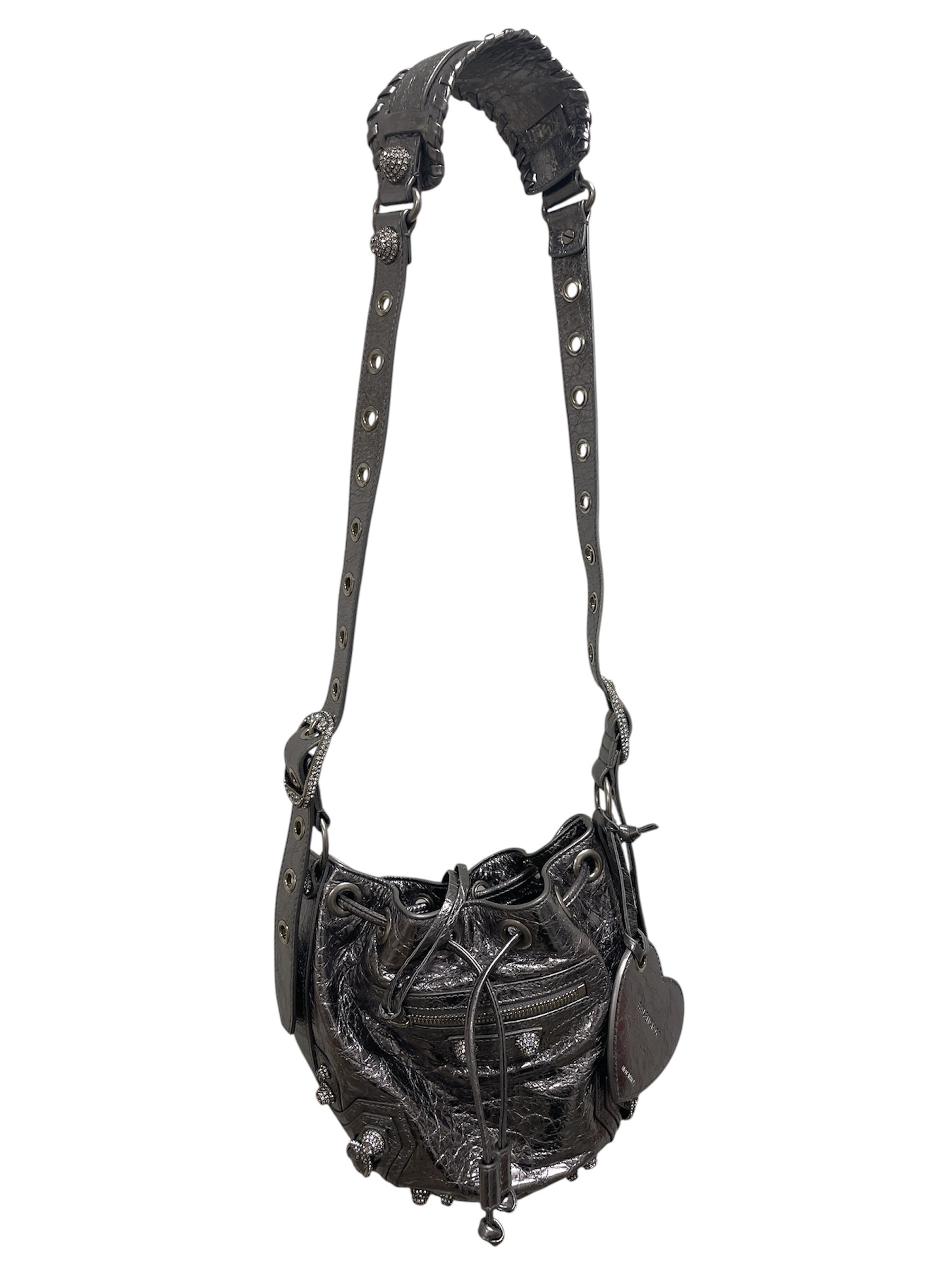BALENCIAGA/Hand Bag/Leather/SLV/GMCYKVR/SILVER CITY BAG view 1