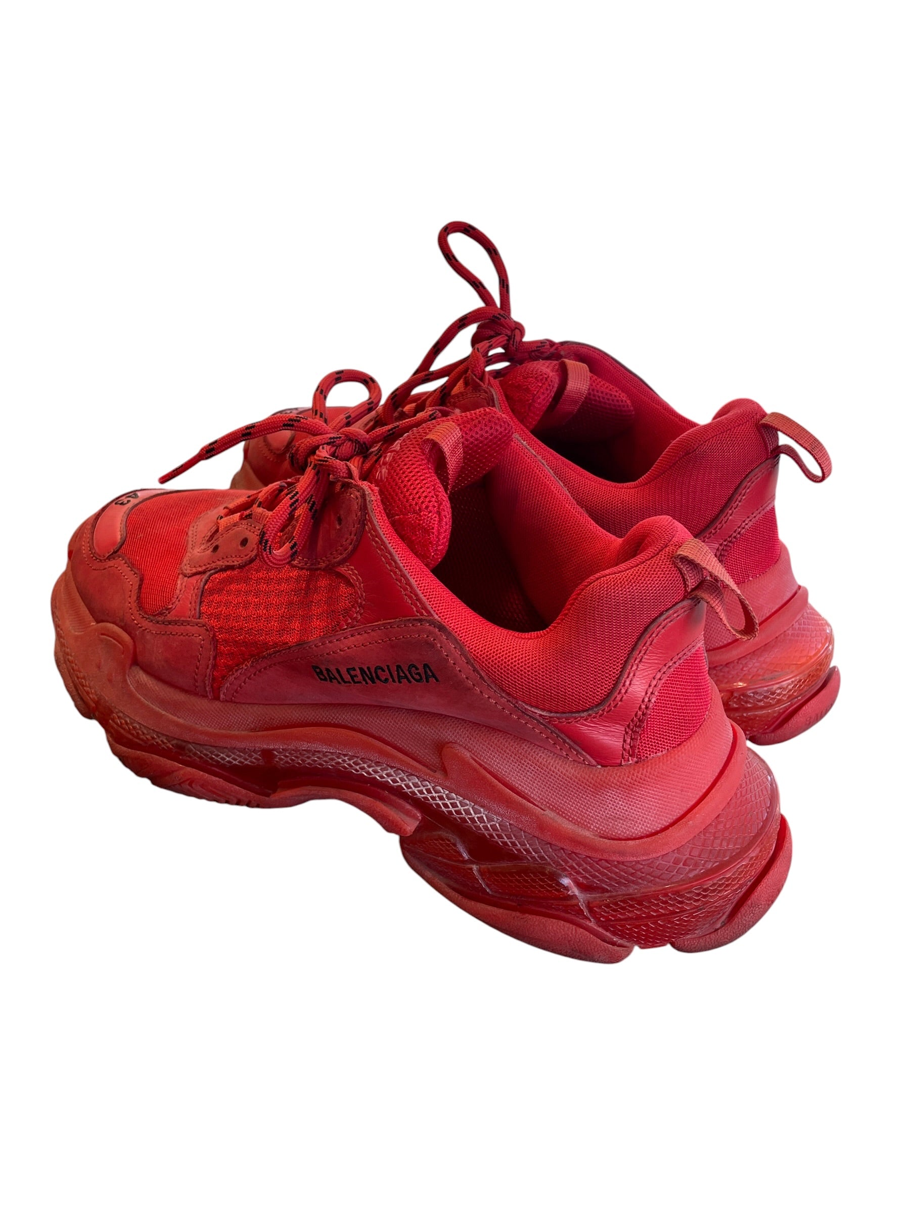 BALENCIAGA/Low-Sneakers/EU 43/RED/Triple S view 2