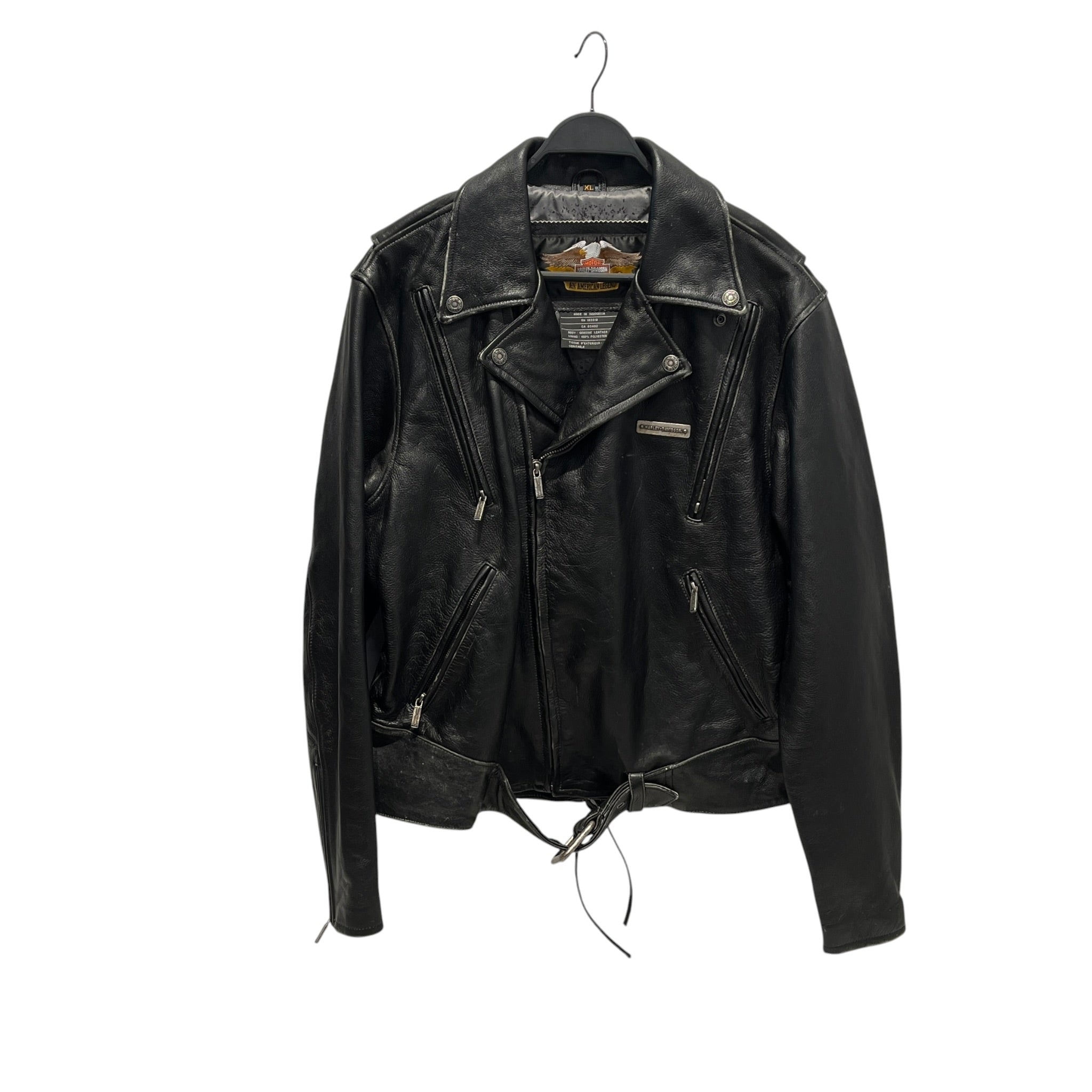 HARLEY DAVIDSON/Jacket/XL/Leather/BLK/MOTO view 1