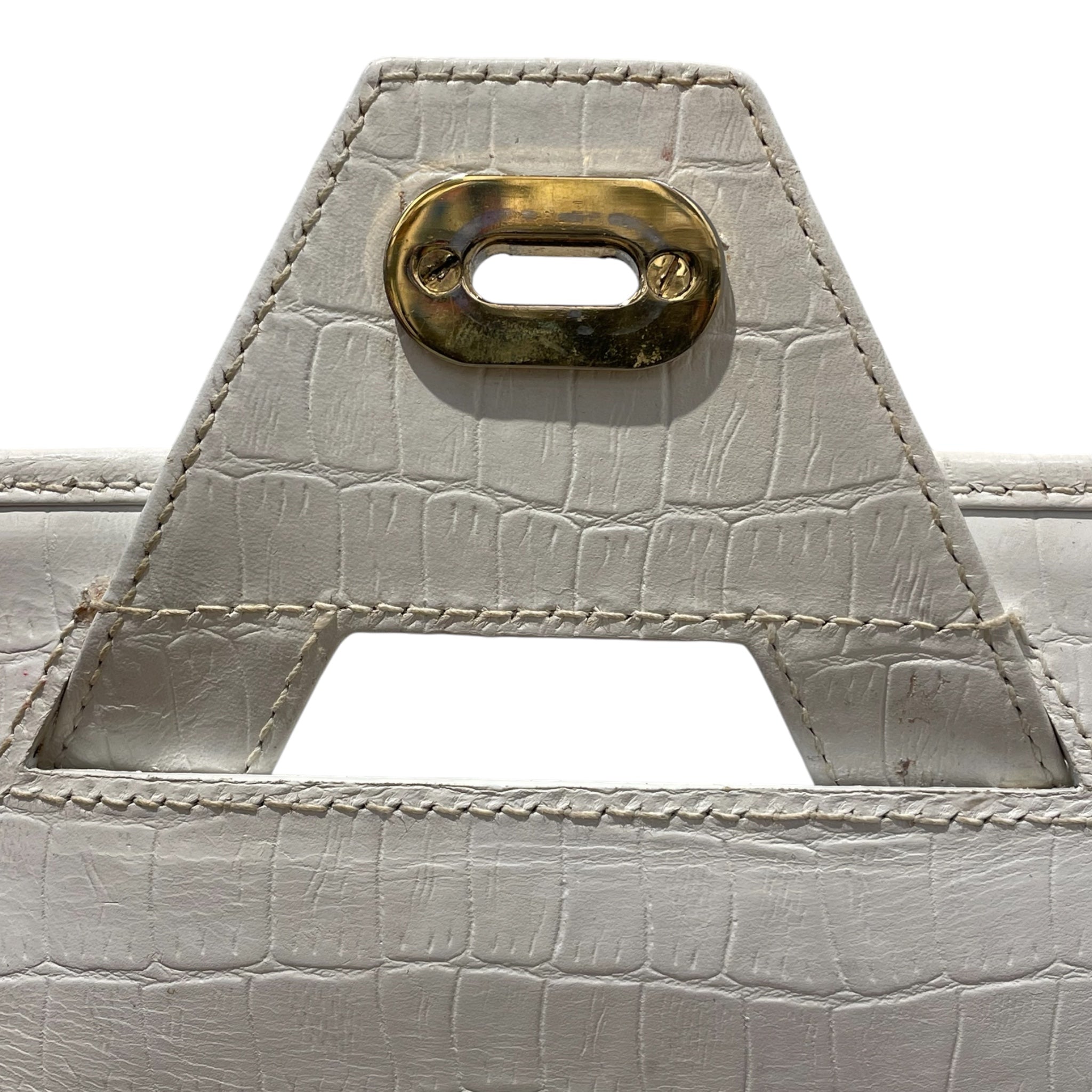 FENDI/Bag/Leather/WHT/CROCODILE EMBOSSED LEATHER view 9