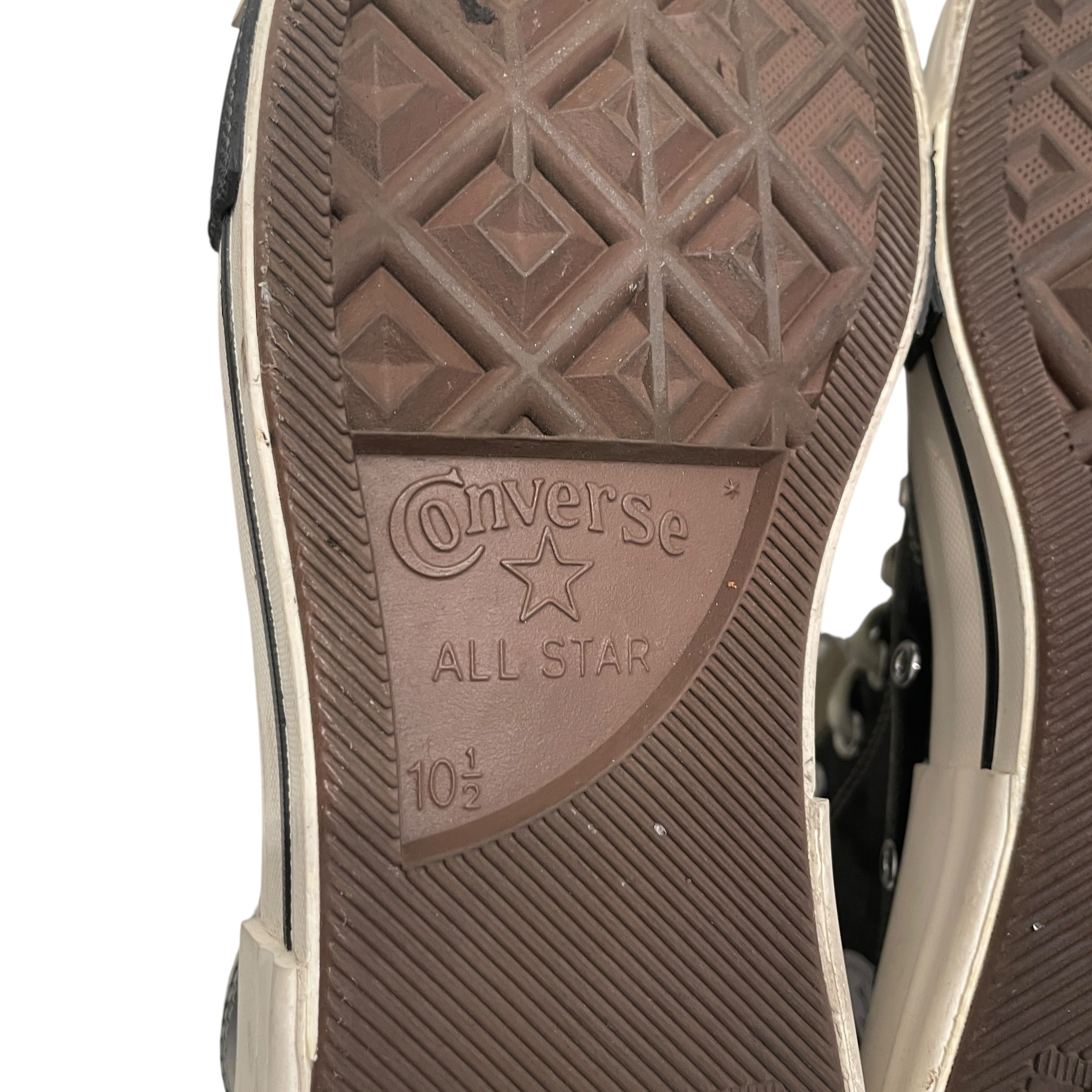 RICK OWENS DRKSHDW/CONVERSE/Hi-Sneakers/US 10.5/Cotton/BLK/SQUARE TOE view 6