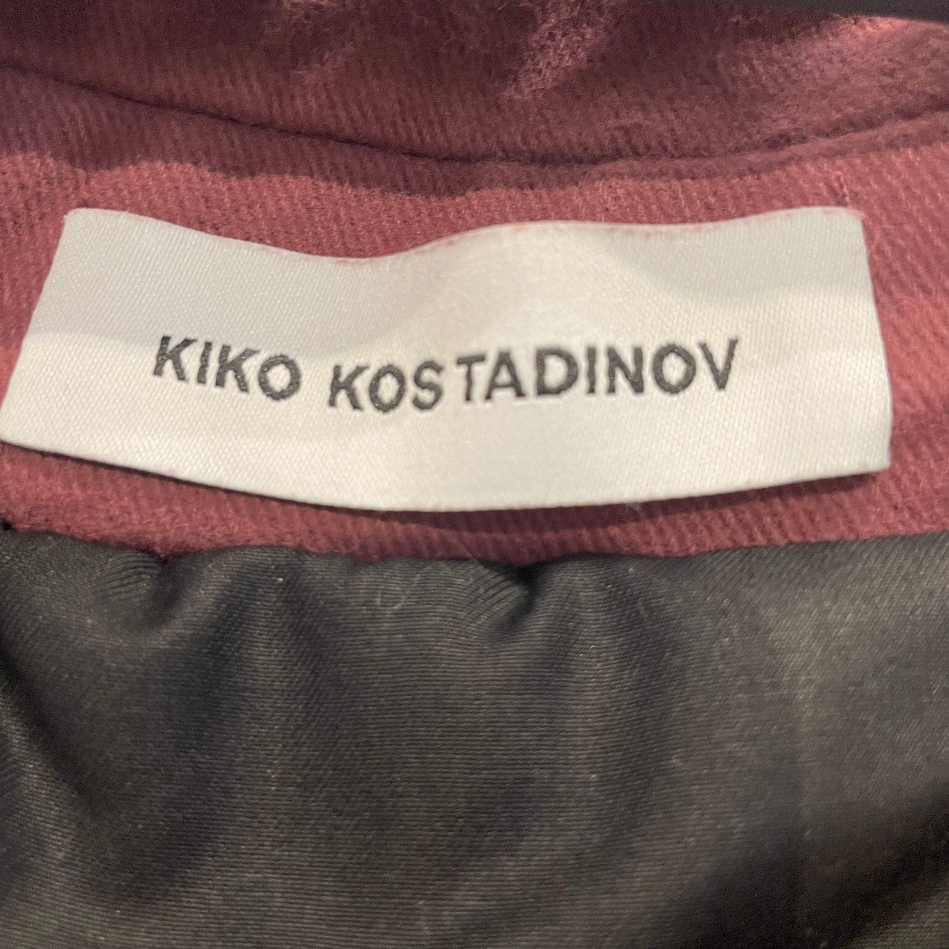 Kiko Kostadinov/Peacoat/48/Cotton/BRD/maiden peacoat dusty rose view 3