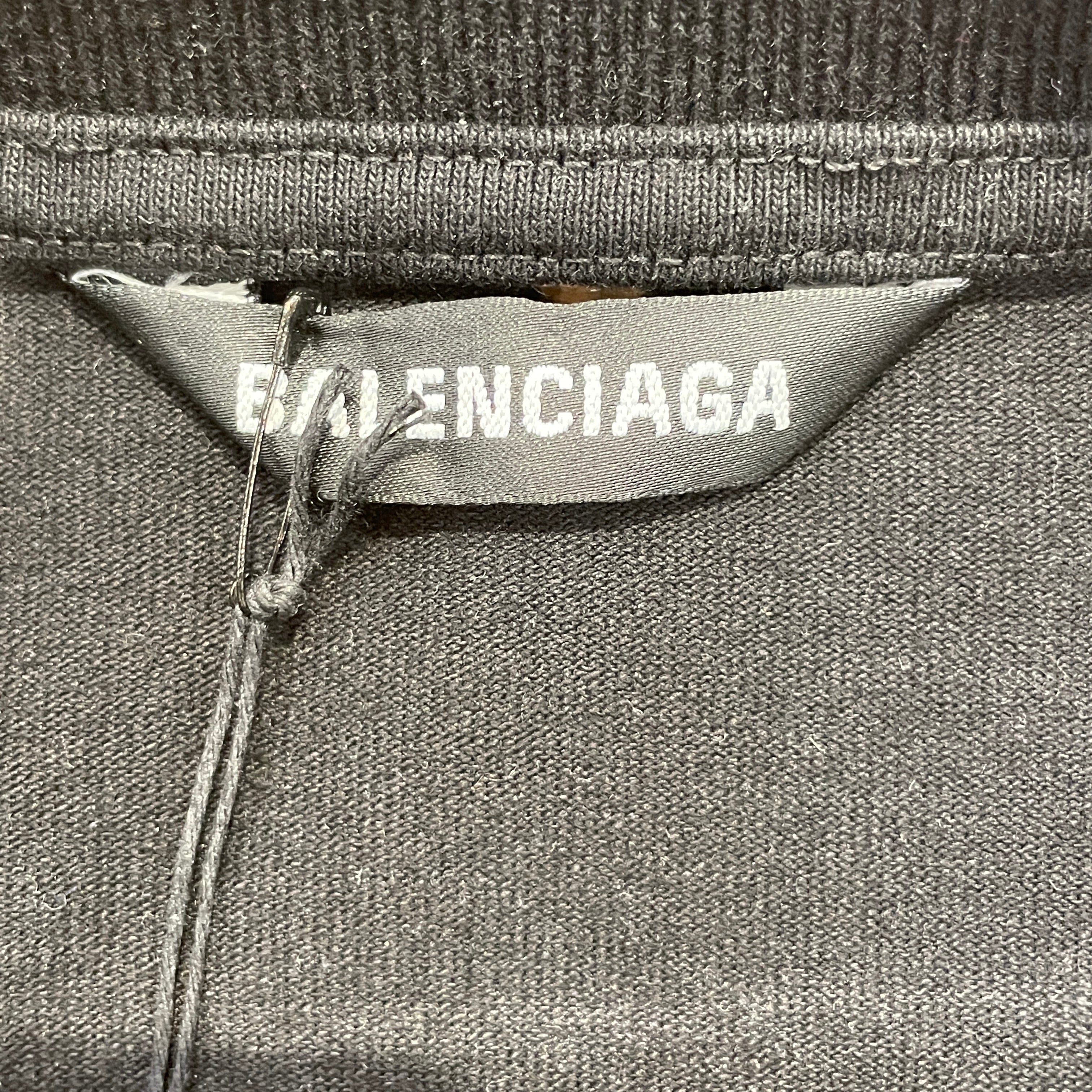 BALENCIAGA/T-Shirt/XS/Cotton/BLK/HI MY NAME IS DEMNA view 3