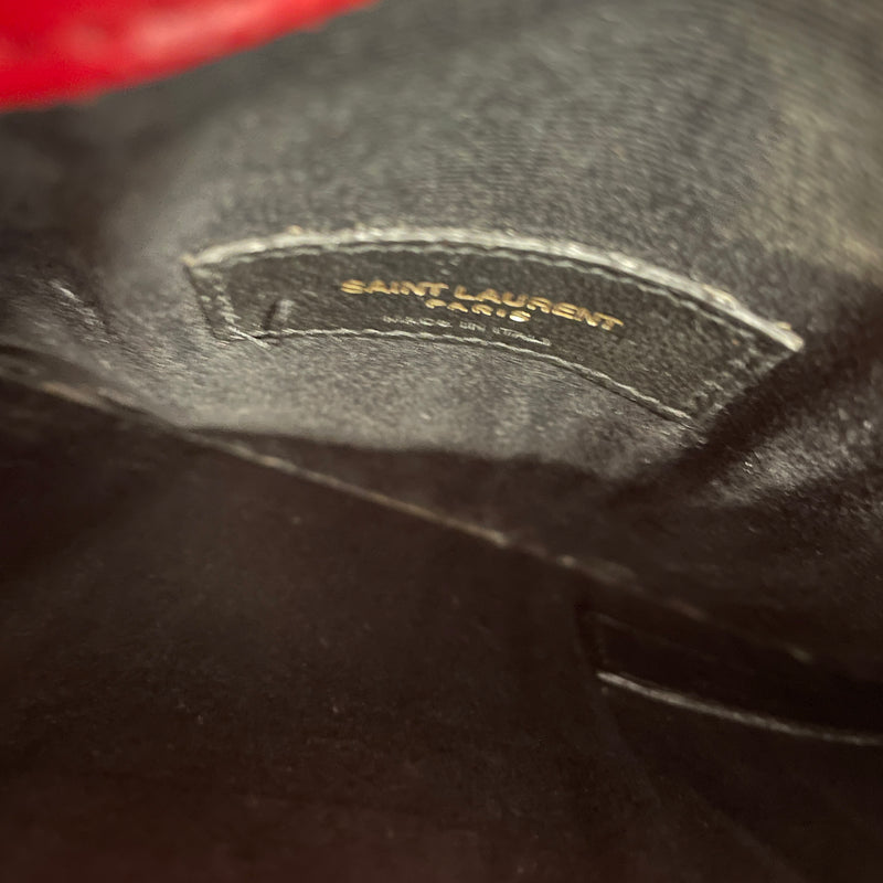 YVES SAINT LAURENT/Pouch/Leather/RED/Uptown Pouch