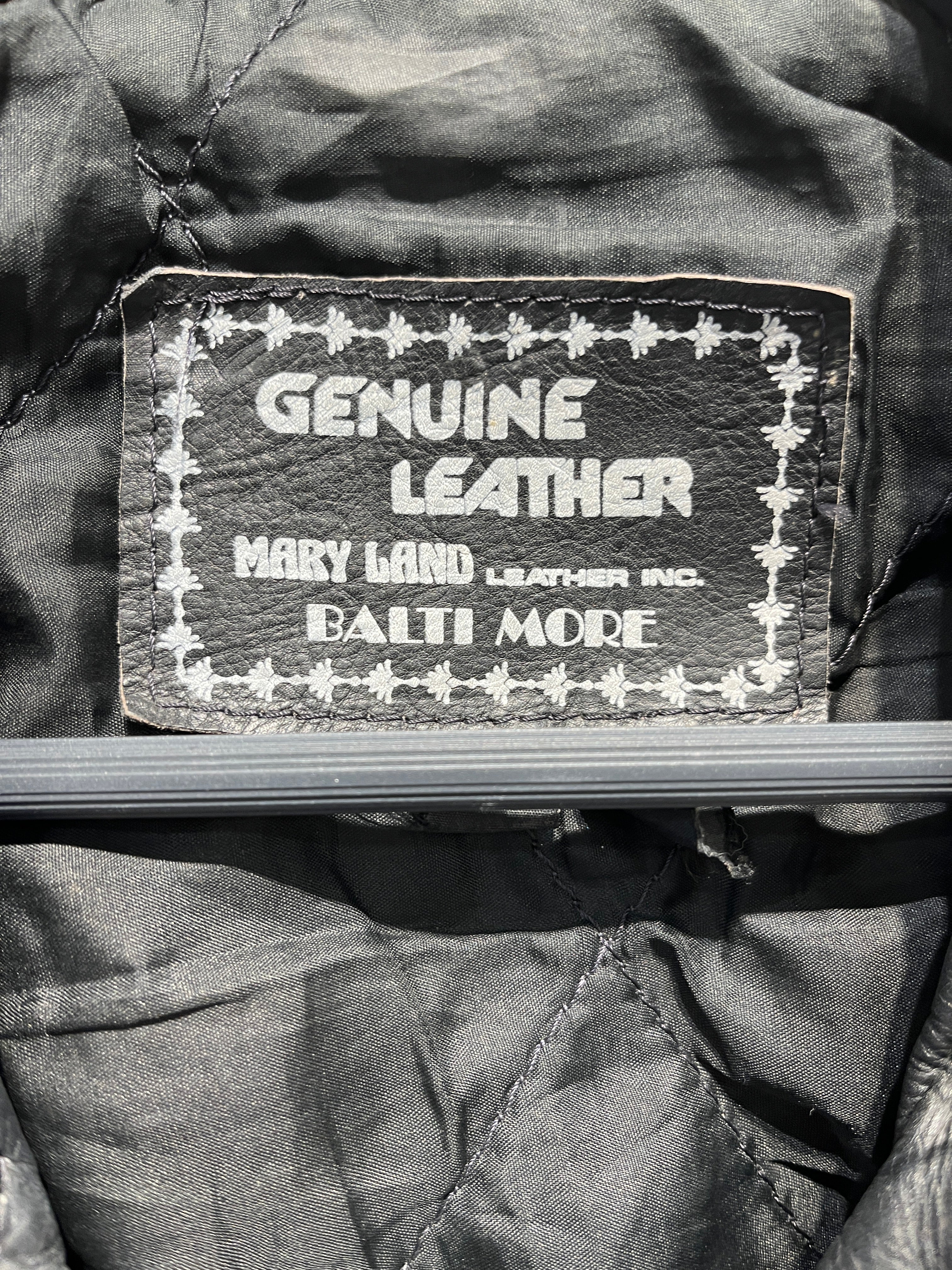 Genuine Leather/Leather Jkt/14/Leather/BLK/ view 4