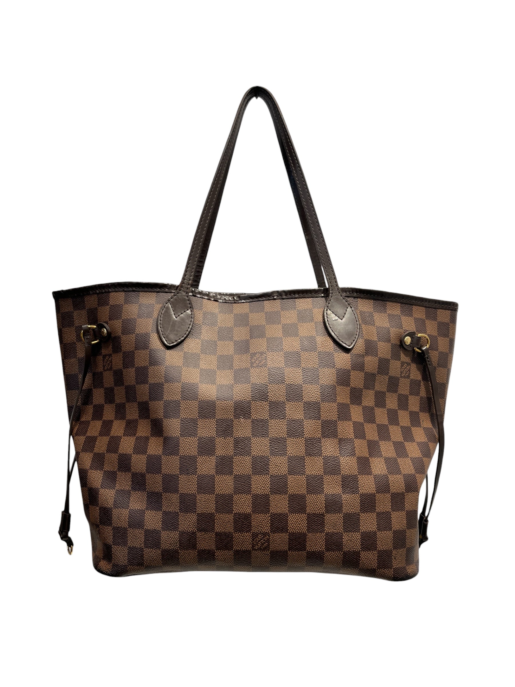 LOUIS VUITTON/Tote Bag/Monogram/Leather/BRW/DAMIER NEVERFULL MM view 2