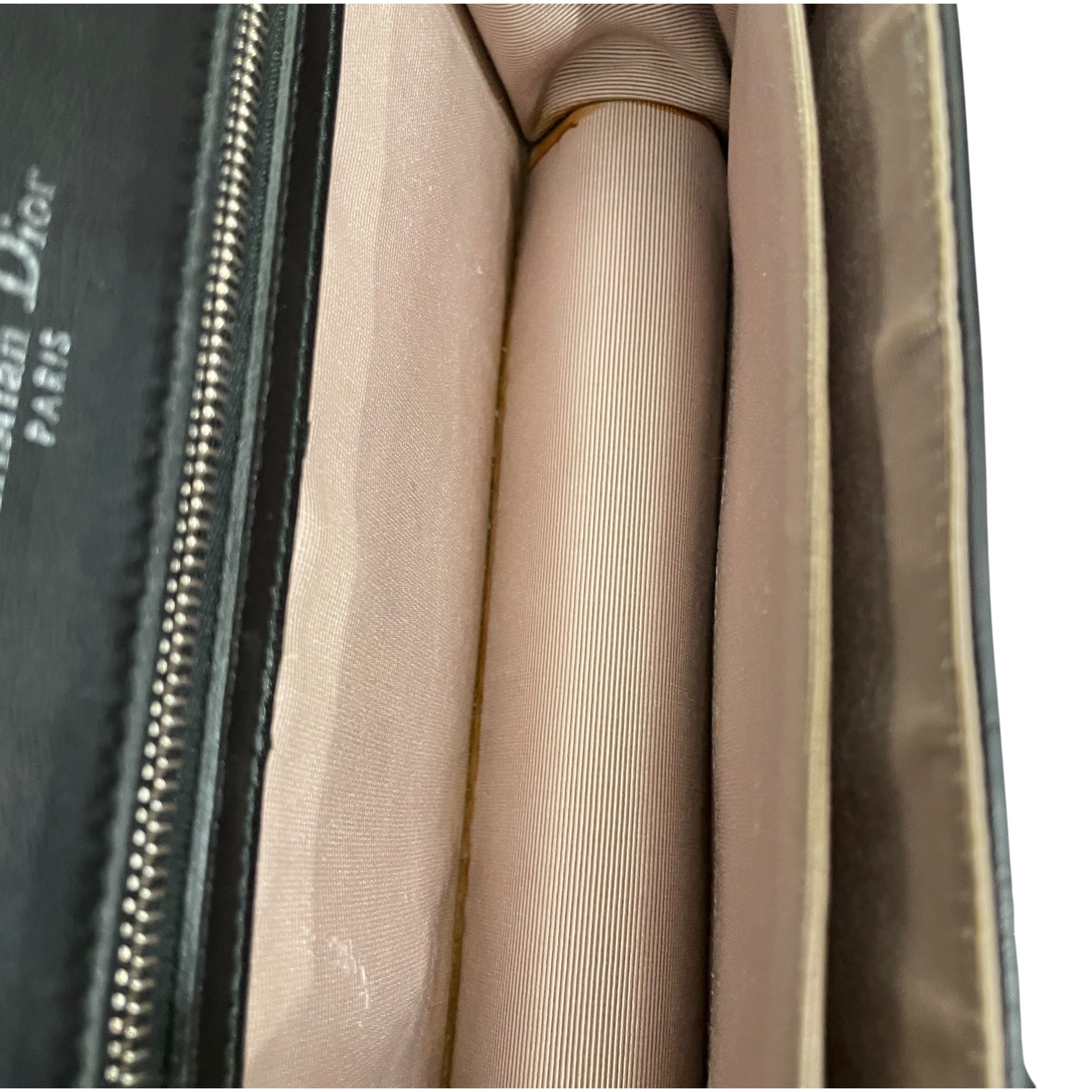 Christian Dior/Cross Body Bag/Leather/BLK/LARGE DIORAMA FLAP BAG view 5