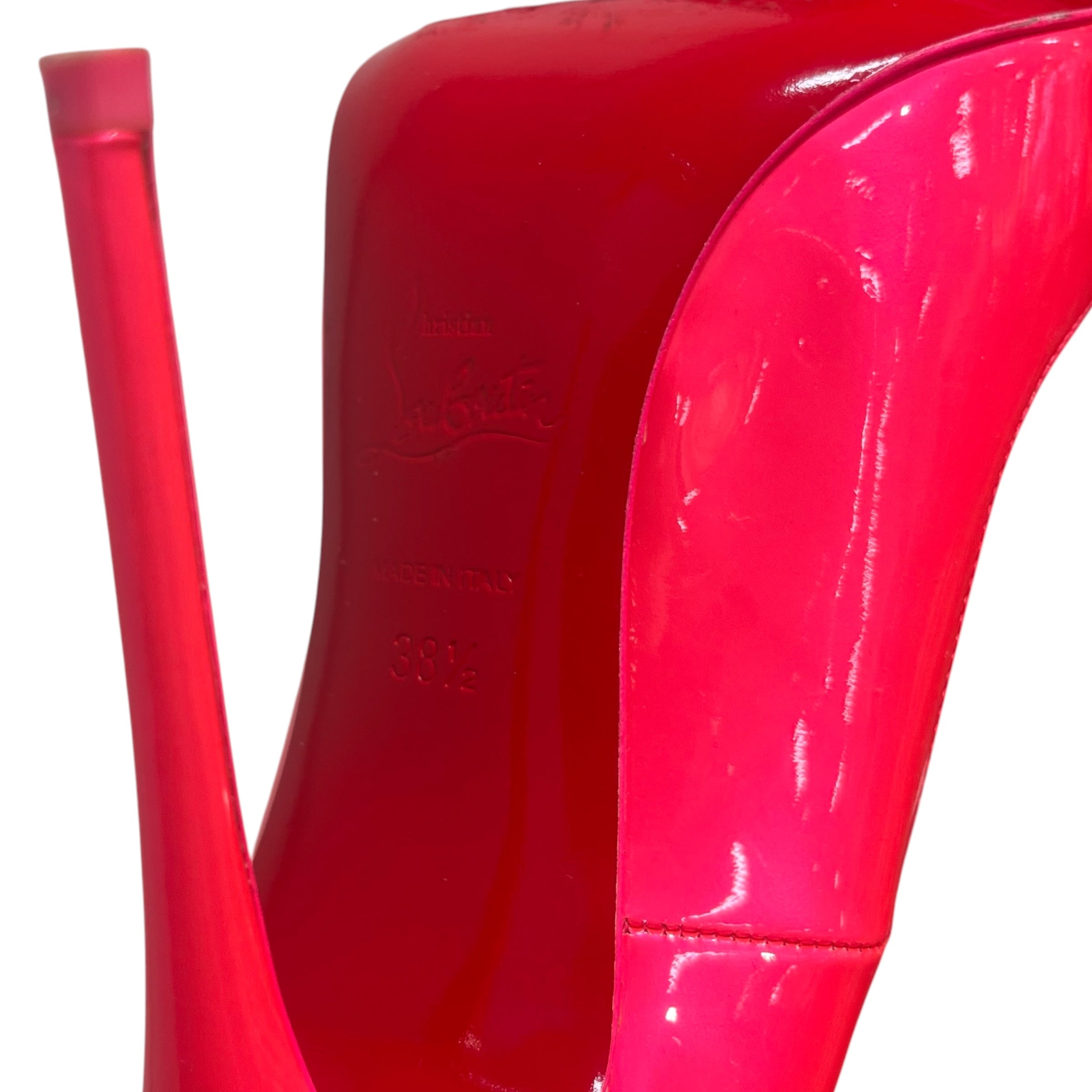 Christian Louboutin/Heels/EU 38.5/Leather/PNK/V-Tip/SO KATES view 6