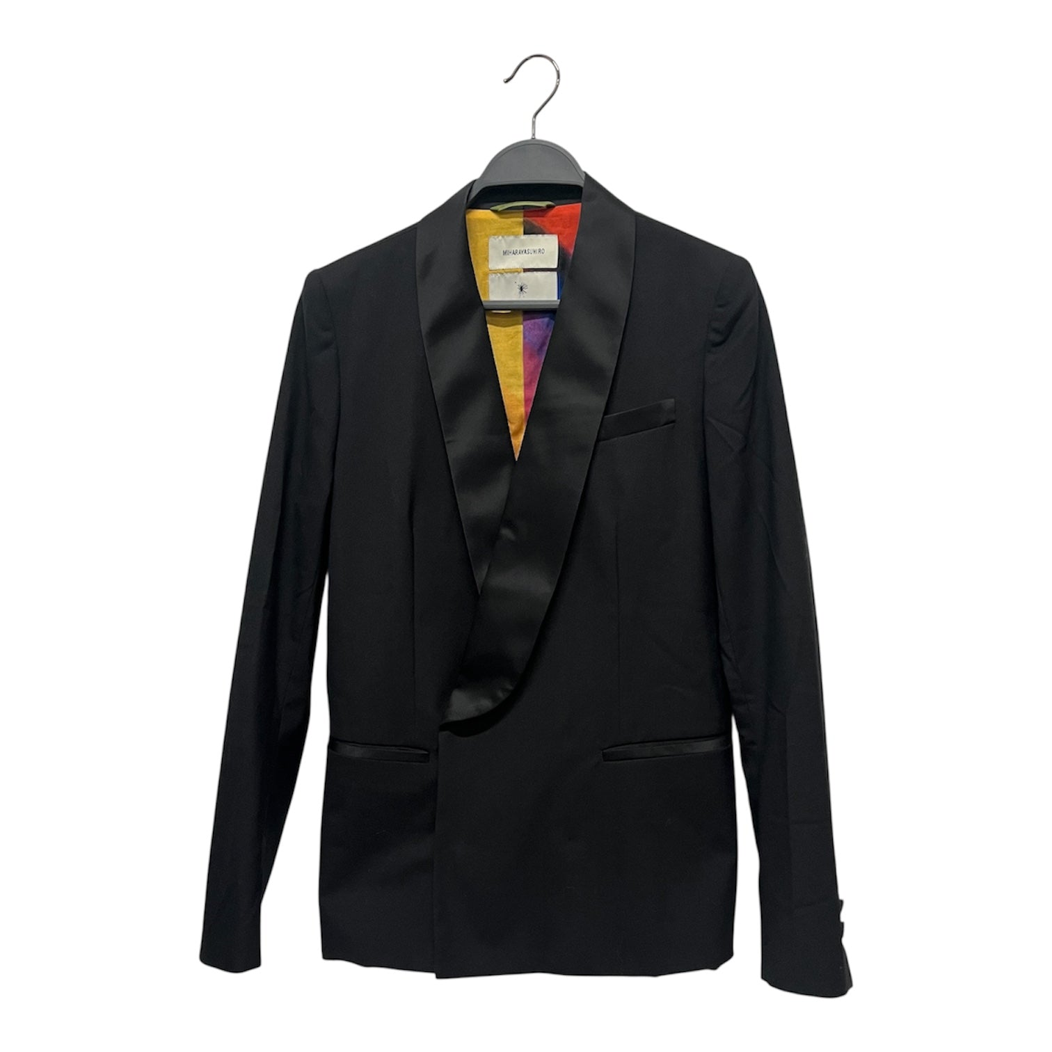 MIHARA YASUHIRO/Tailored Jkt/38/Wool/BLK/SILK LAPEL view 1