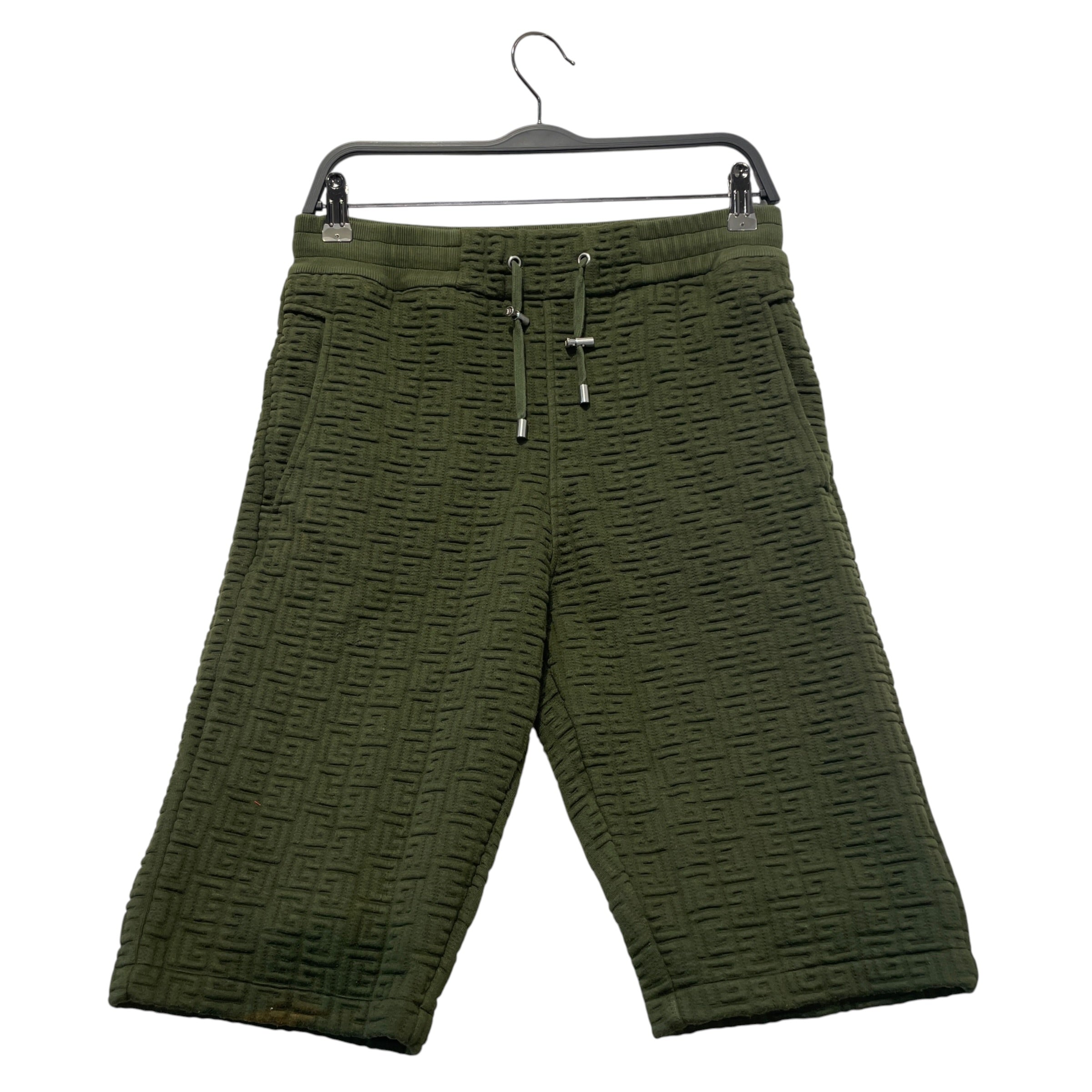 BALMAIN/Shorts/S/Cotton/GRN/textured Burmuda Short view 1