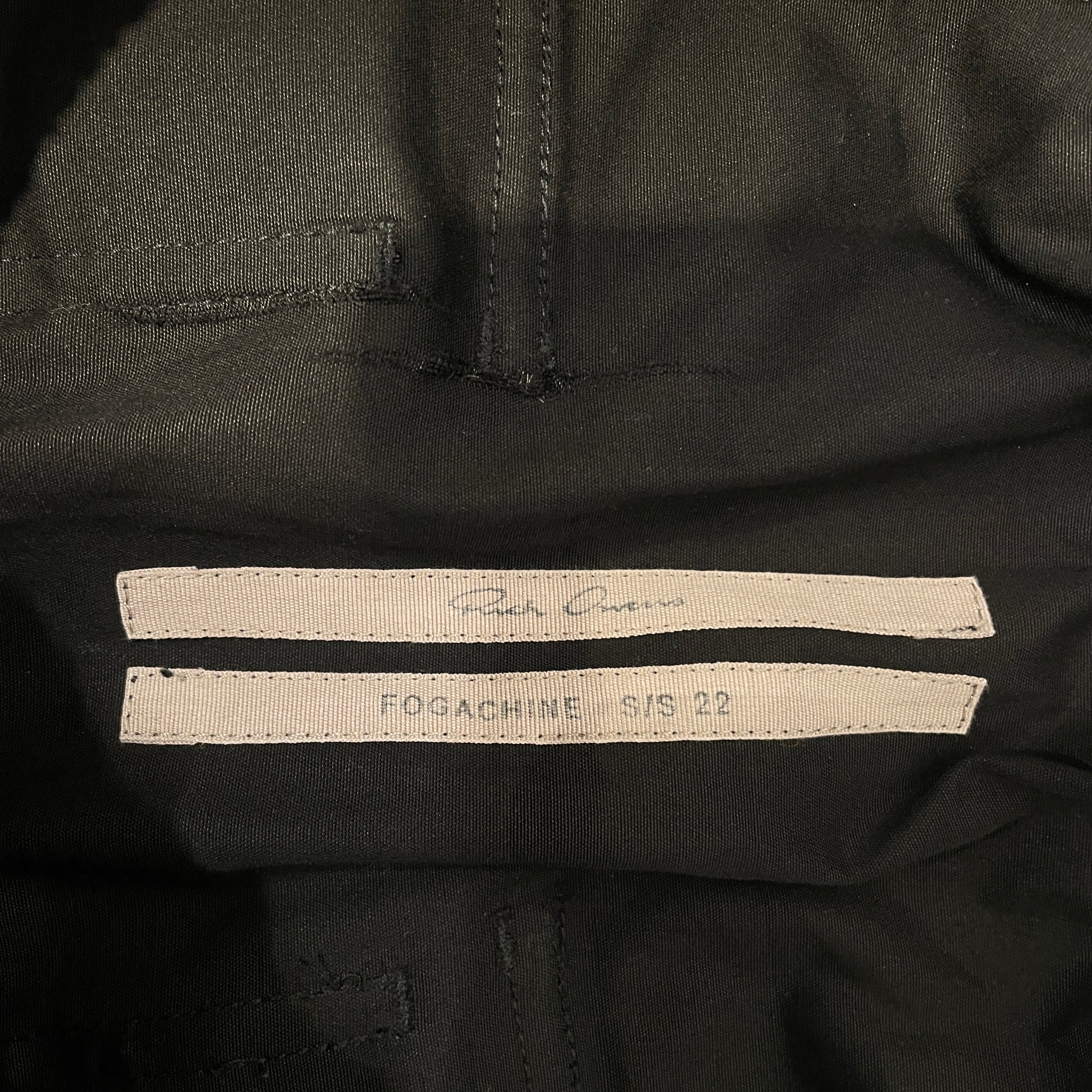 Rick Owens/Pants/48/Cotton/BLK/DROP CROTCH/2 GROMMET ON BOTH view 3