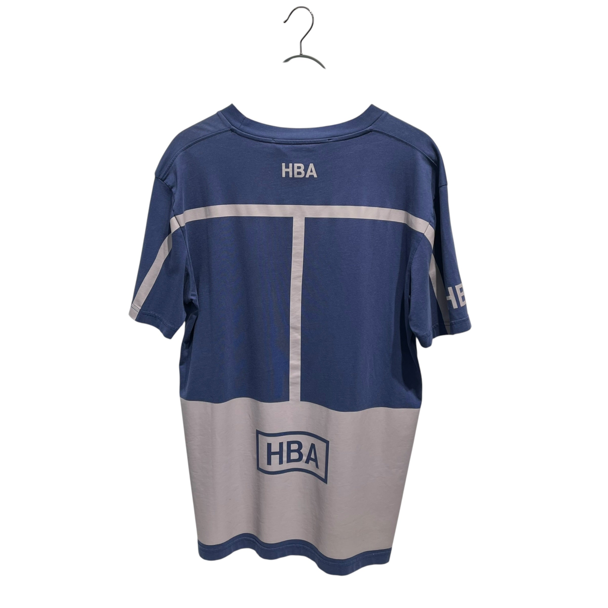 HOOD BY AIR./T-Shirt/L/Cotton/BLU/GRAY LINE view 2