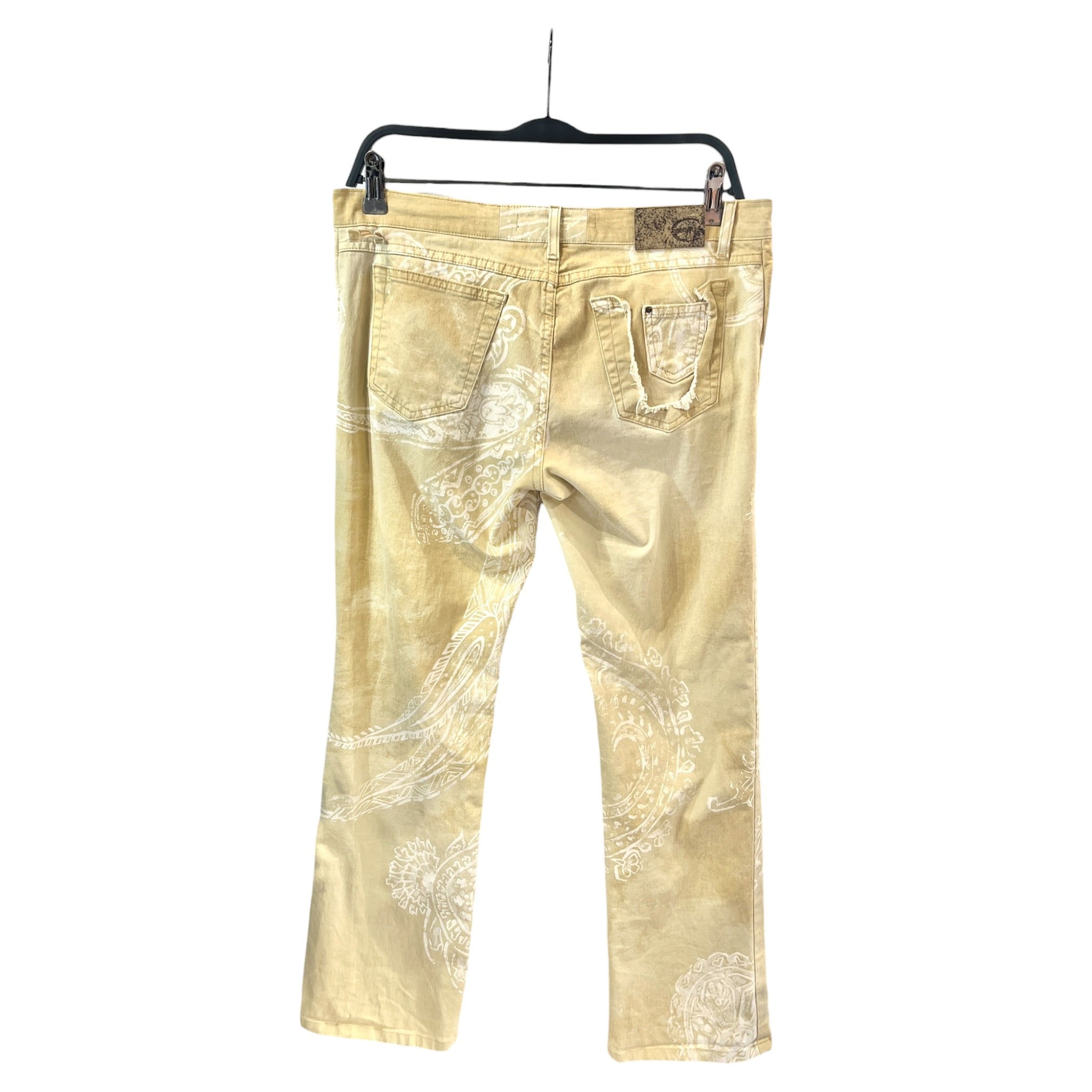 Just cavalli/Bootcut Pants/29/Cotton/CRM/Button Fly/All Over Print/PASLIEY PRINT view 2