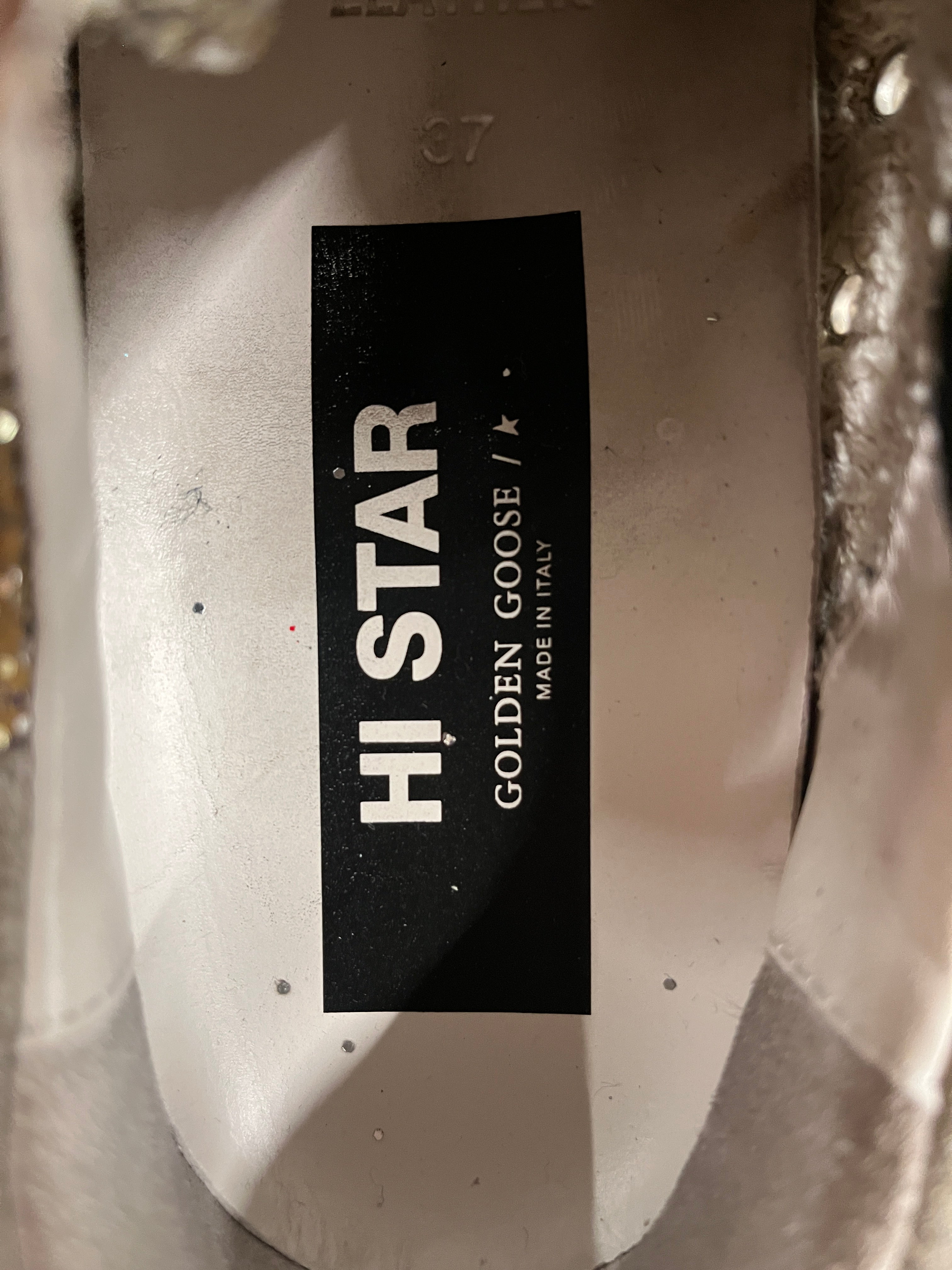 GOLDEN GOOSE/Low-Sneakers/US 7/Glitter/Suede/SLV/Ankle Strap/HI-STAR GLITTER view 3