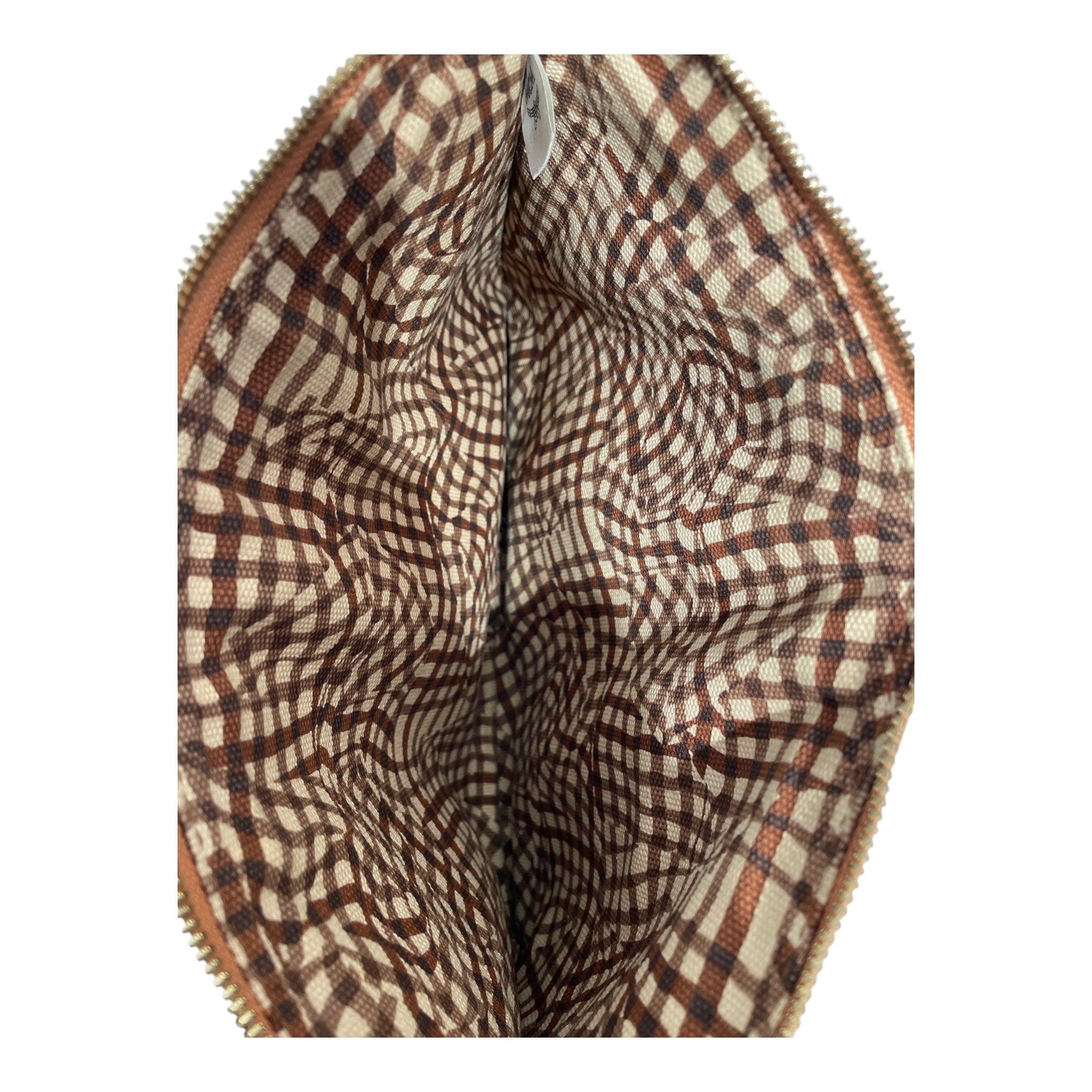 MCM/Clutch Bag/Monogram/Leather/CML/GLD HARDWARE/PLAID INSIDE view 6