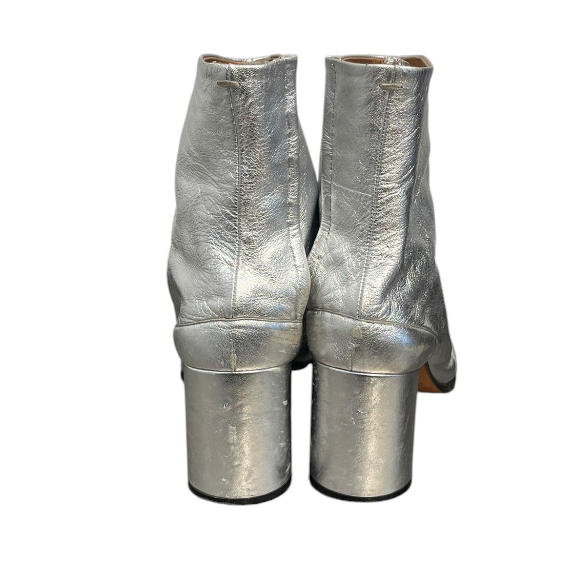 Maison Margiela/Heels/EU 40/Leather/SLV/TABI SILVER HEEL view 2