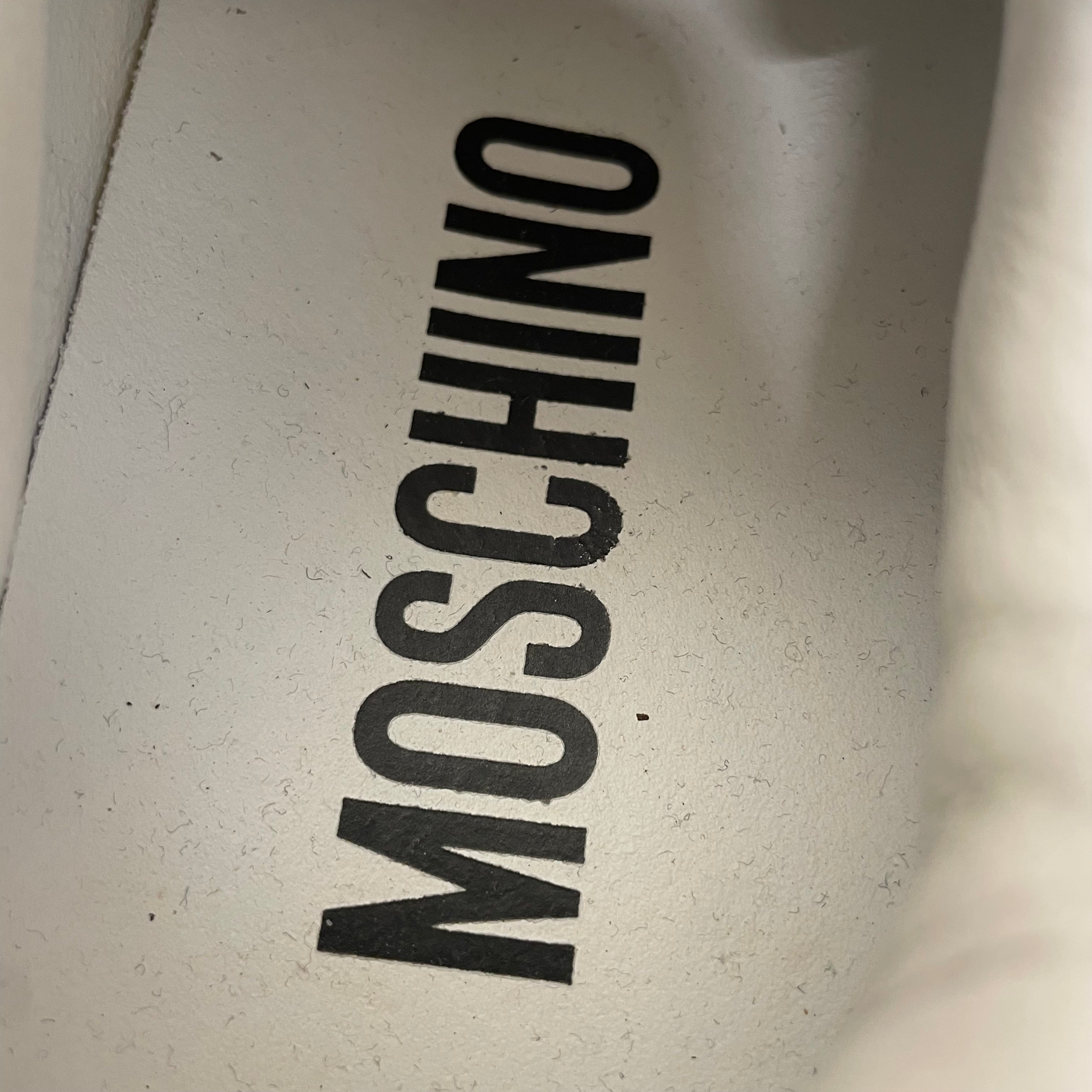 MOSCHINO/Low-Sneakers/US 7/Leather/WHT/ view 4