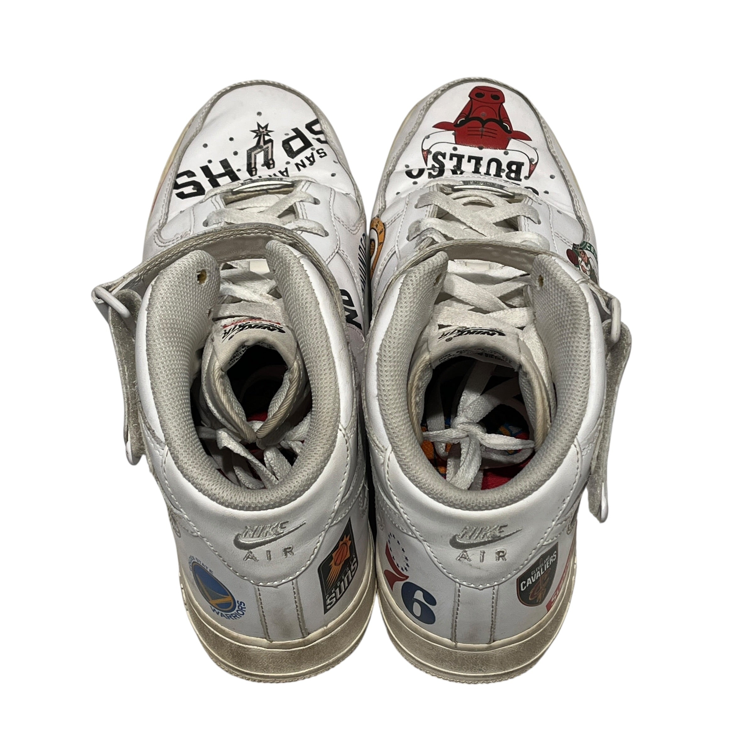 NIKE/Supreme/NBA/Hi-Sneakers/US 11.5/Leather/WHT/air force 1 nba teams view 26
