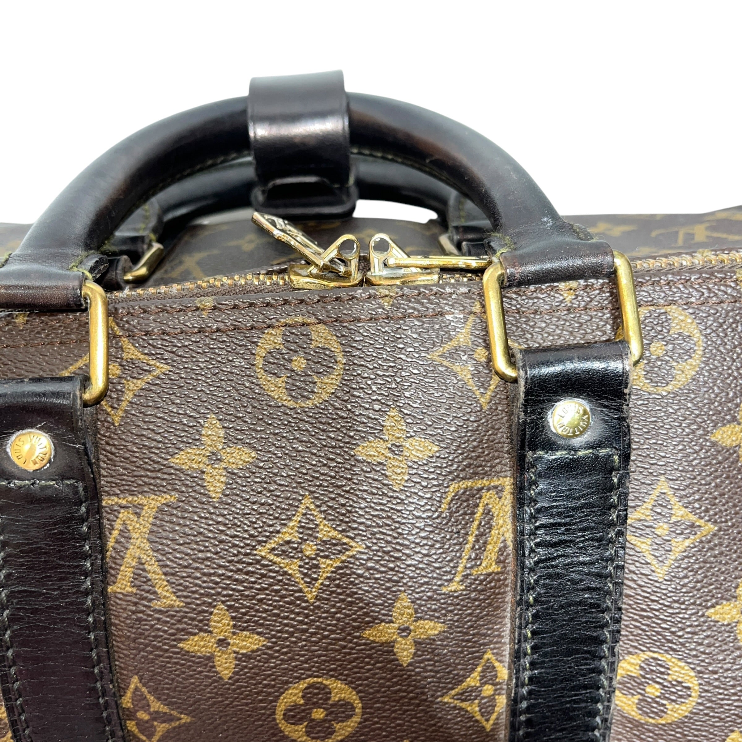LOUIS VUITTON/Boston Bag/Monogram/Leather/BRW/KEEPALL 45 view 5