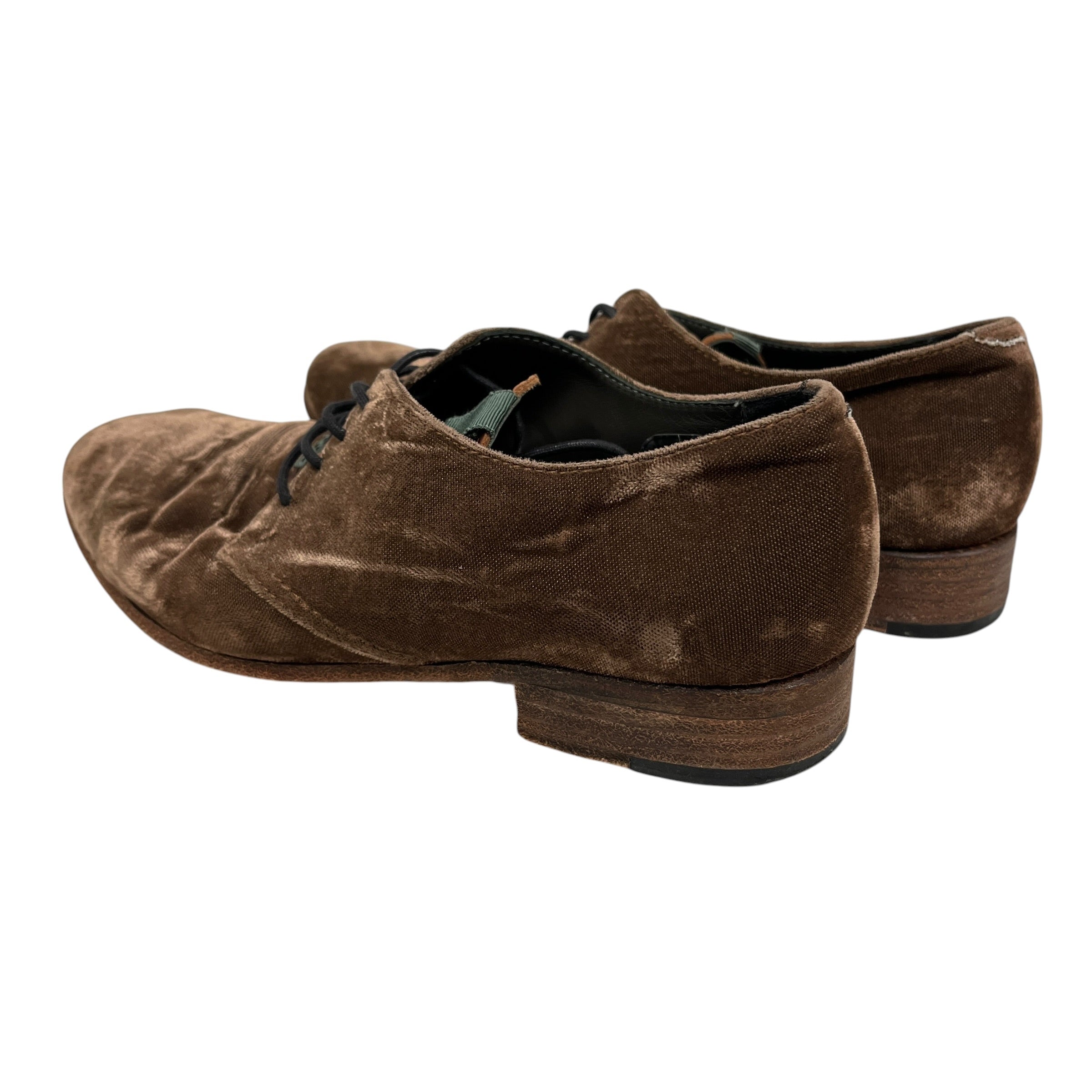 UNDERCOVERISM/Dress Shoes/US 6/Velour/BRW/LEATHER TONGUE DERBIES view 2