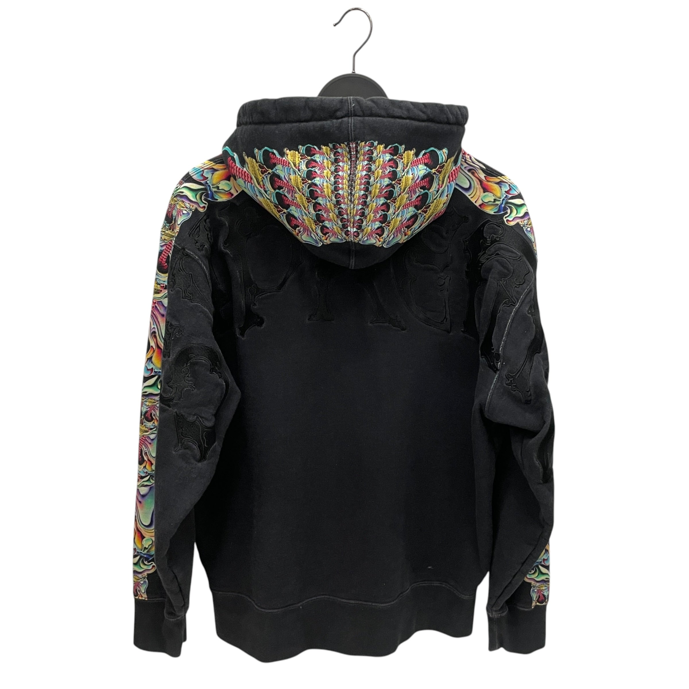 Supreme/Zip Up Hoodie/M/Border/Cotton/BLK/MULTI COLOR SKULLS view 2