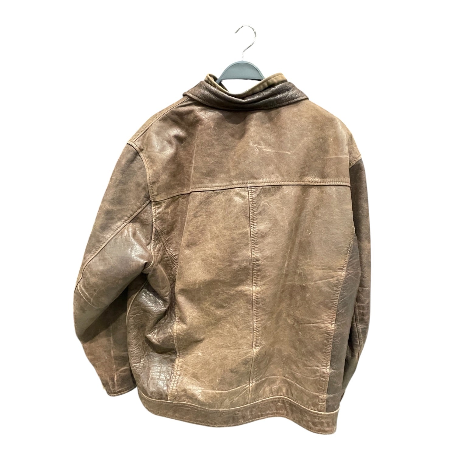 Columbia/Leather Jkt/XXL/Leather/BRW/Vintage Double Zip Leather JKT view 2