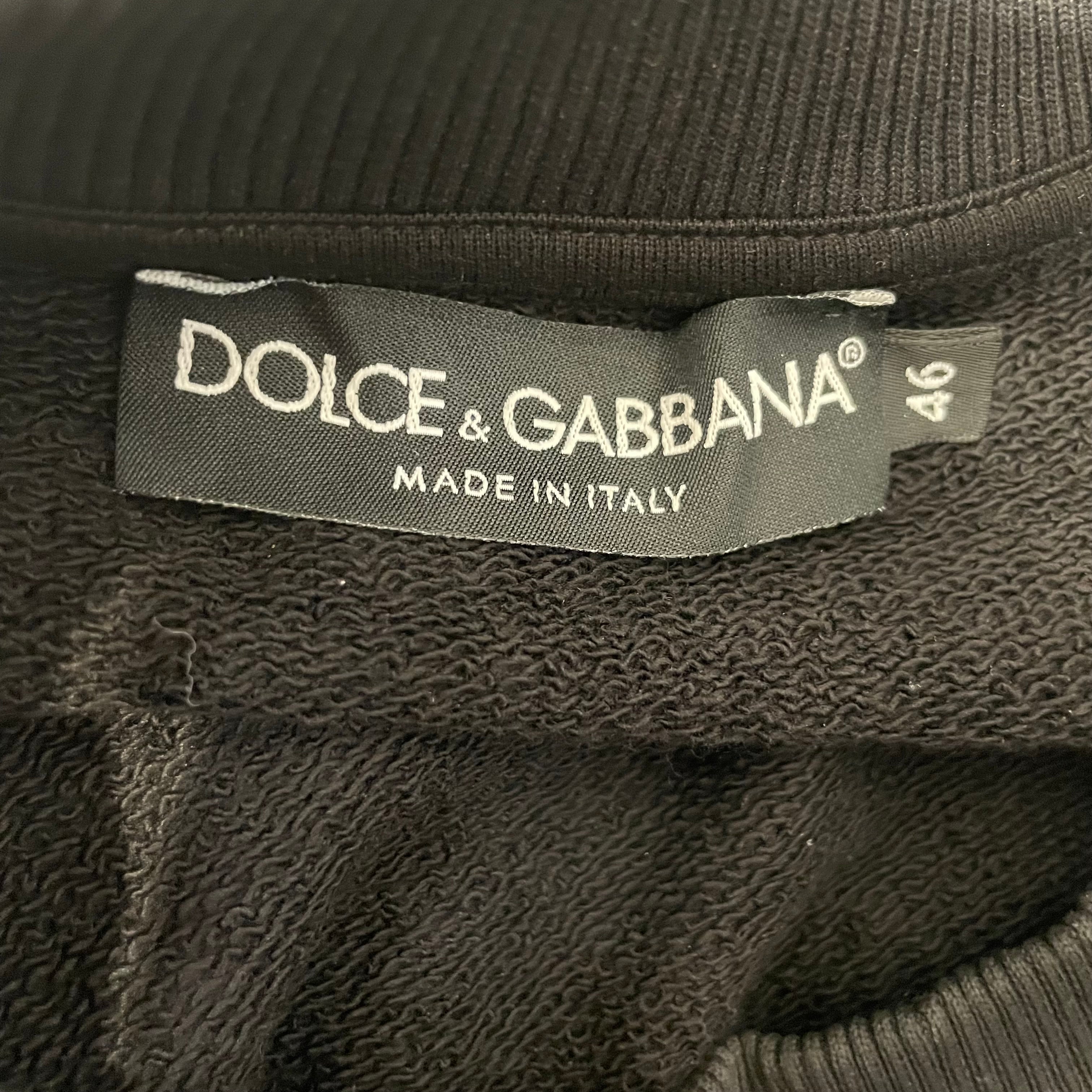 DOLCE&GABBANA/Sweatshirt/46/Cotton/BLK/DG MILANO view 3