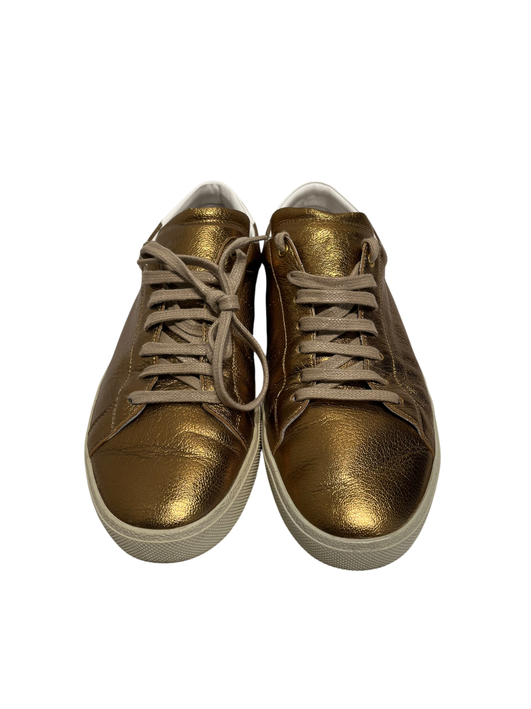 SAINT LAURENT/Low-Sneakers/EU 43.5/Leather/GLD/472370 METALLIC view 5