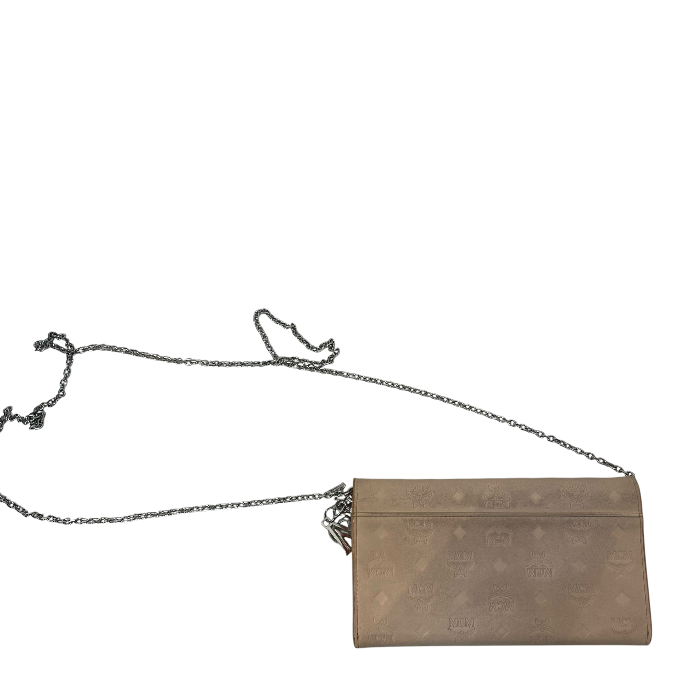 MCM/Cross Body Bag/Monogram/Leather/CRM/Klara Chain Wallet view 3