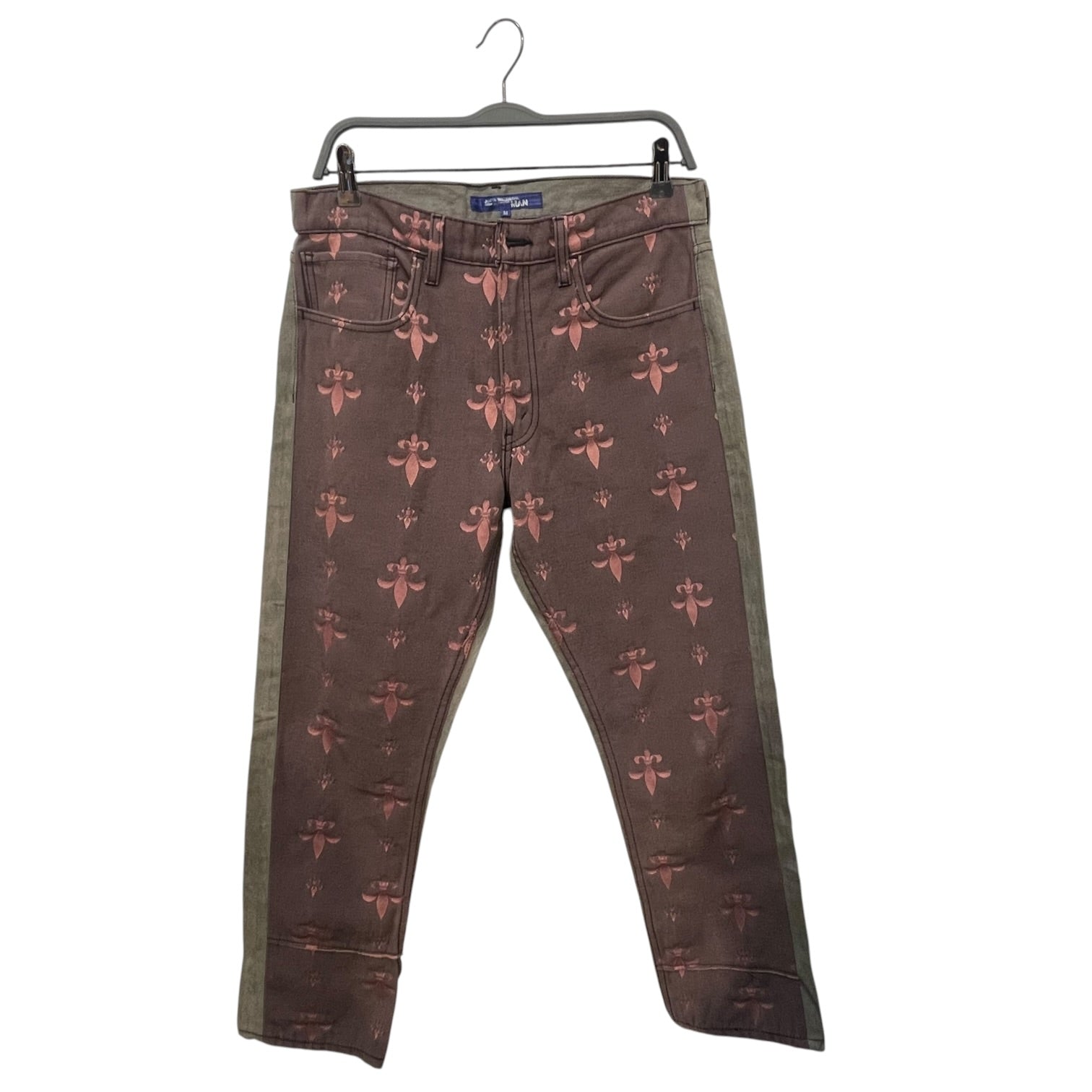 JUNYA WATANABE COMME des GARCONS/Pants/M/Denim/RED/All Over Print/FLEUR DE SOL / ONE SIDE view 1