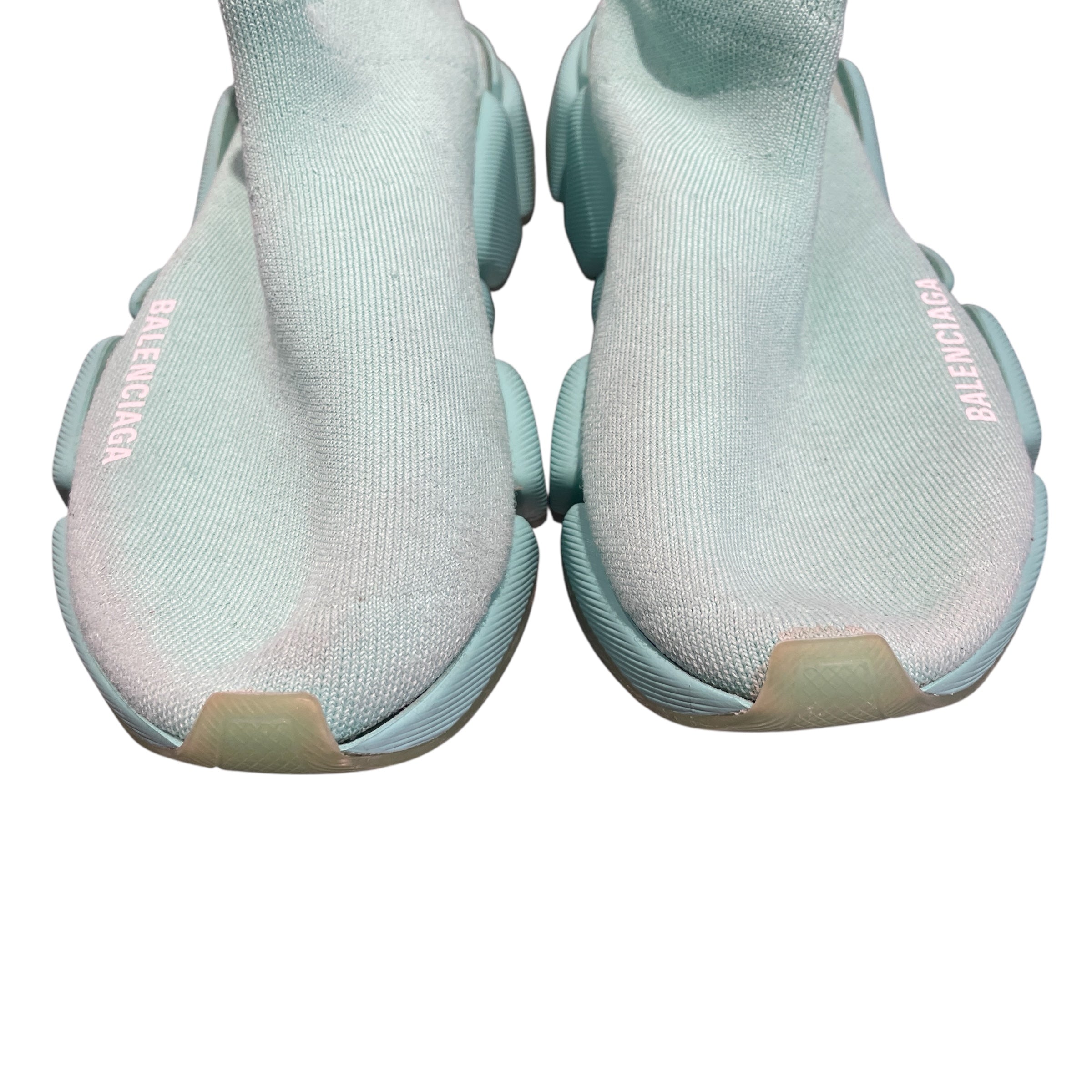 BALENCIAGA/Hi-Sneakers/US 7/GRN/Speed Runner Teal view 4