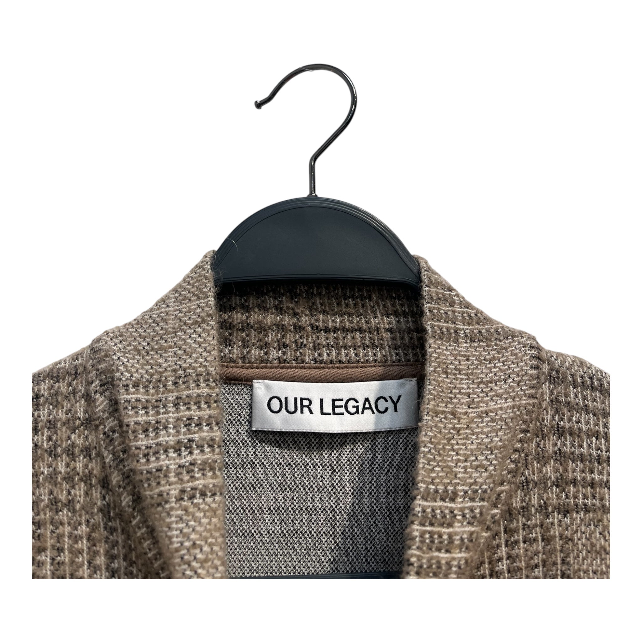 OUR LEGACY/Jacket/L/Cotton/BRW/Plaid/FW24 SHRUNKEN FULLZIP POLO view 3