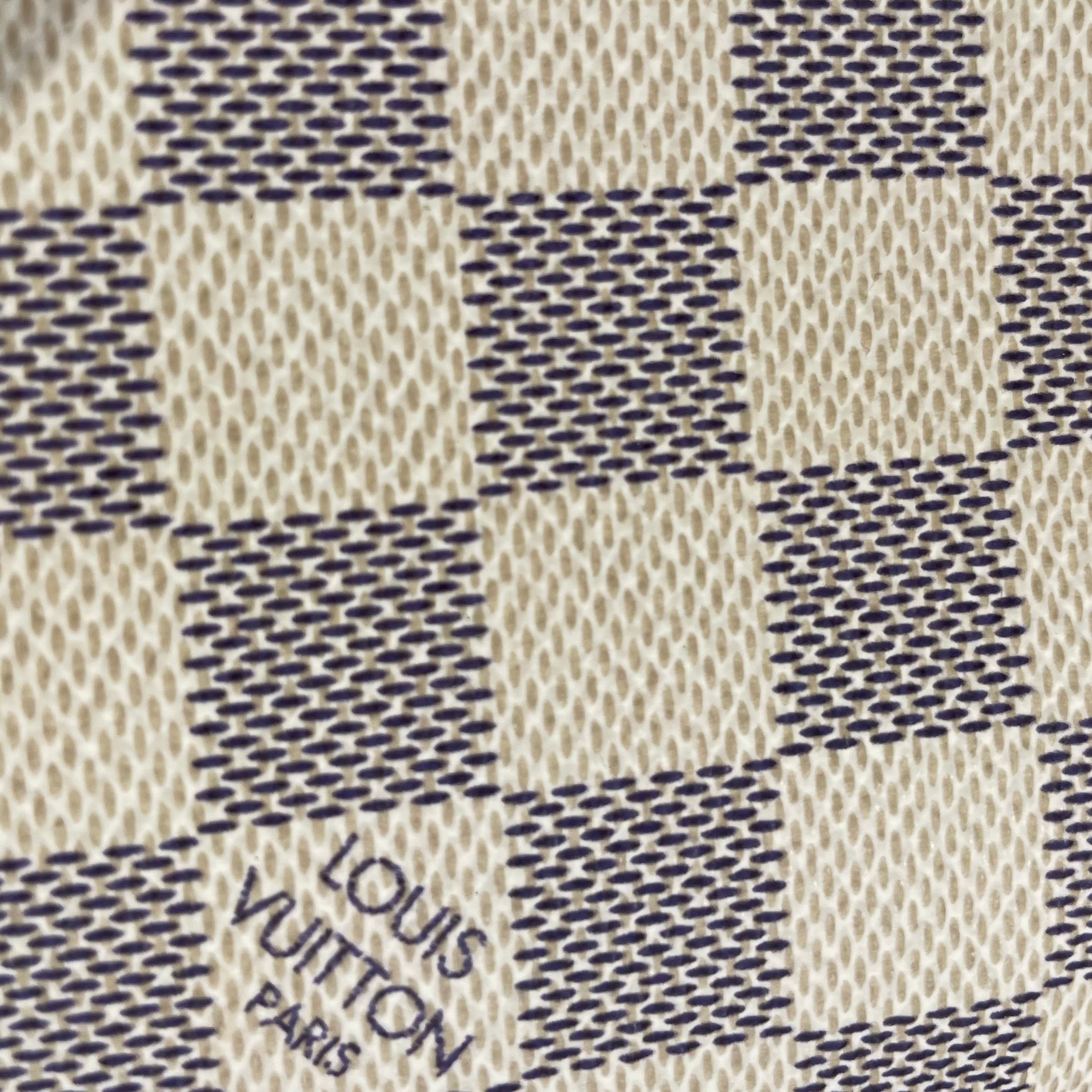 LOUIS VUITTON/Hand Bag/Monogram/Leather/CRM/pochette liv damier azur view 5