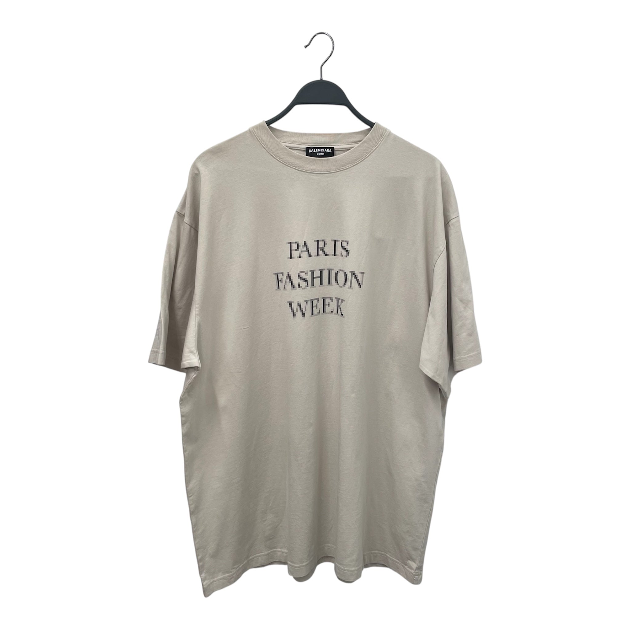 BALENCIAGA/T-Shirt/M/Cotton/BEG/High Neck/Paris Fashion Week view 1