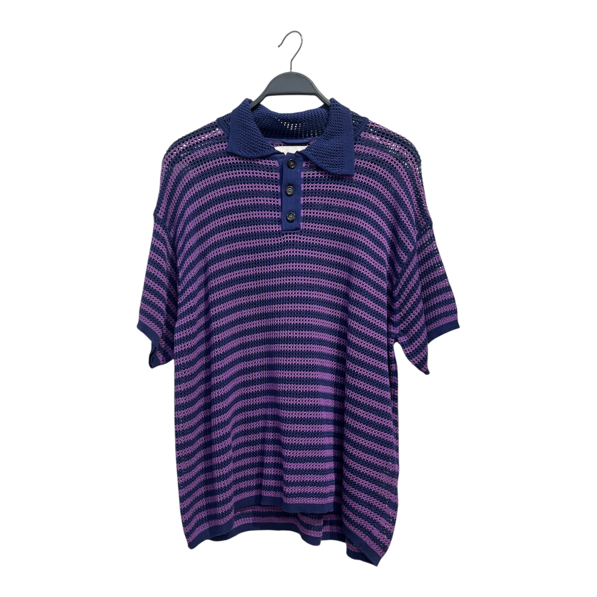 BODE/Polo Shirt/L/Cotton/PPL/Stripe/KNITTED MESH view 1