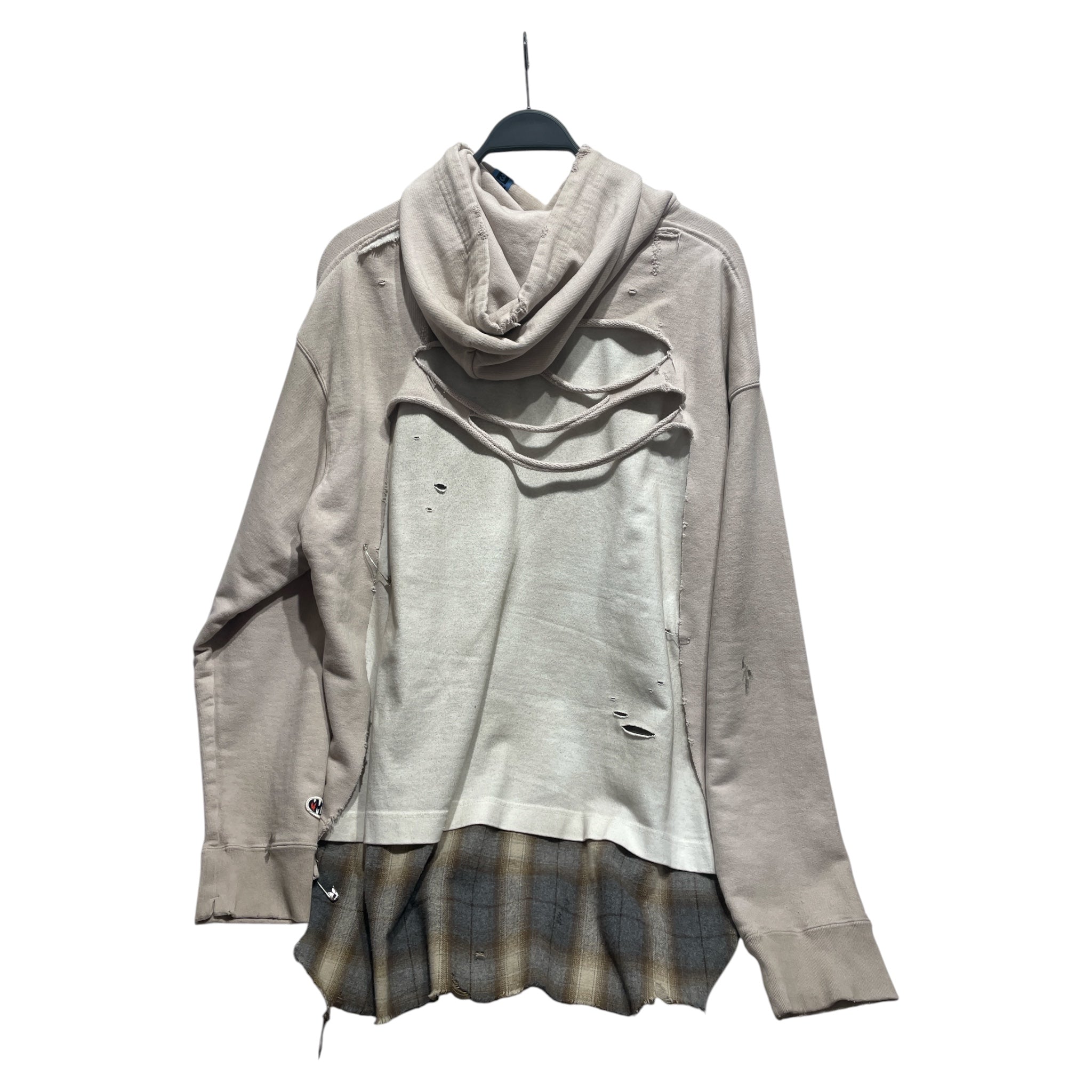 MIHARA YASUHIRO/Hoodie/46/Cotton/CRM/Triple Layered Hoodie view 2