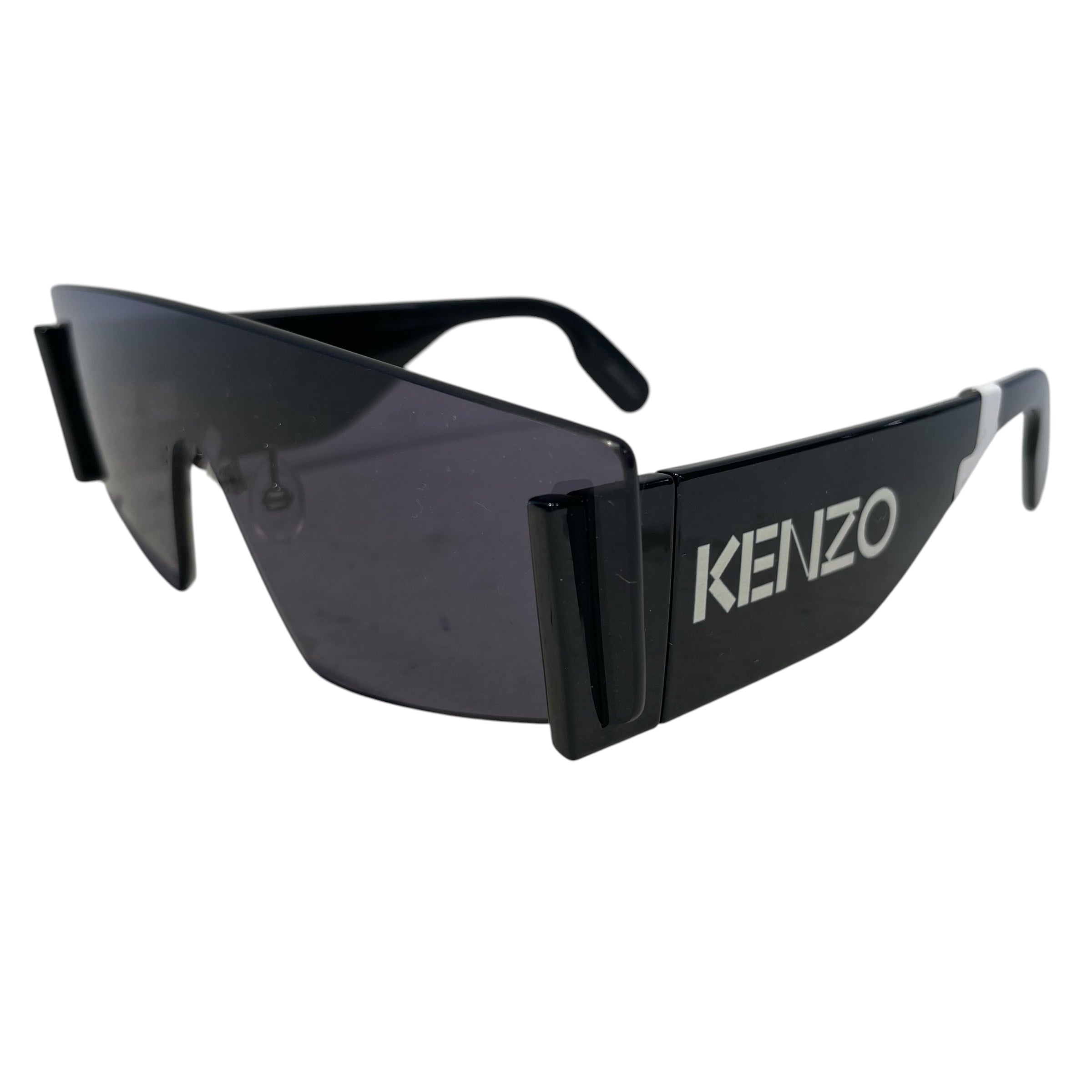 KENZO/Sunglasses/Celluloid/BLK/kenzo on the sides view 2