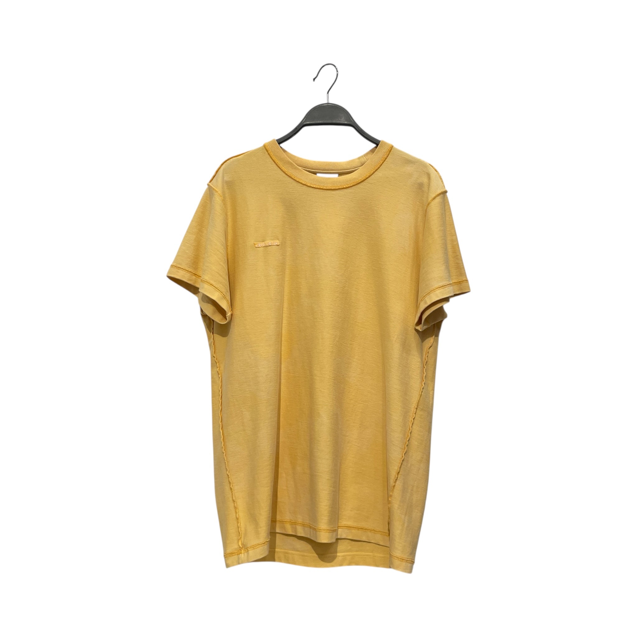 VETEMENTS/T-Shirt/XS/Cotton/YEL/Graphic/AW 2019 Inverted Tee view 1