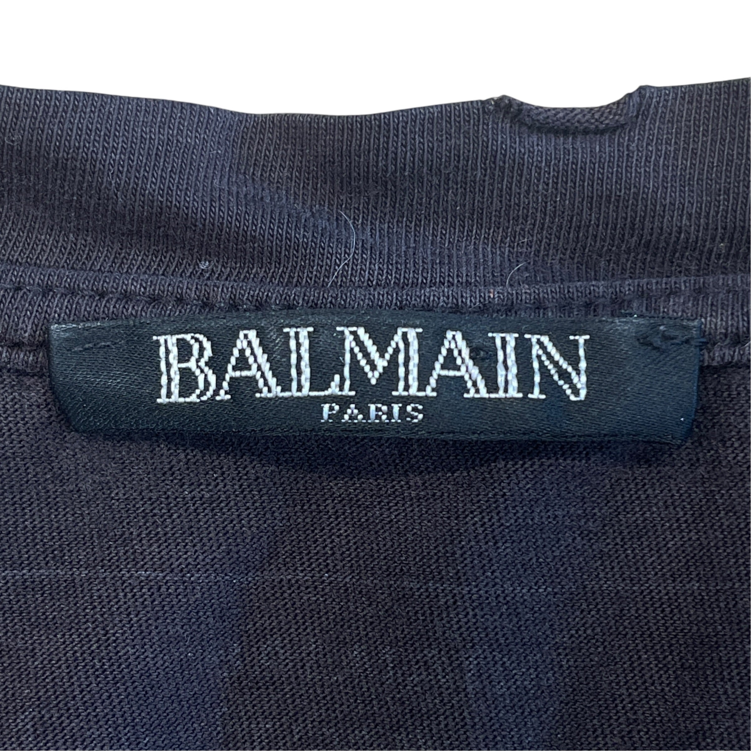 BALMAIN/T-Shirt/Cotton/BLK/Graphic/2017 Tiger Tee view 3