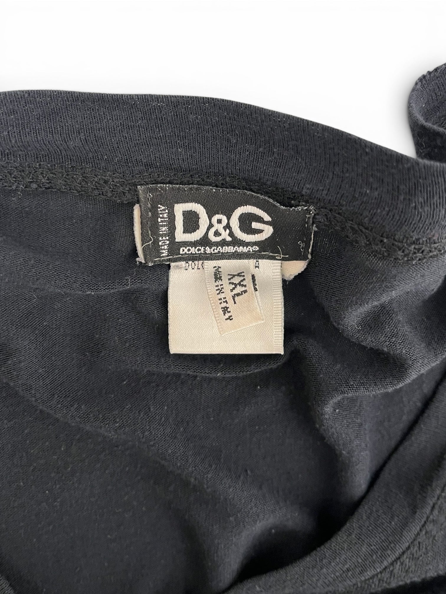 D&G/T-Shirt/XXL/Cotton/BLK/CREST LOGO TEE view 3