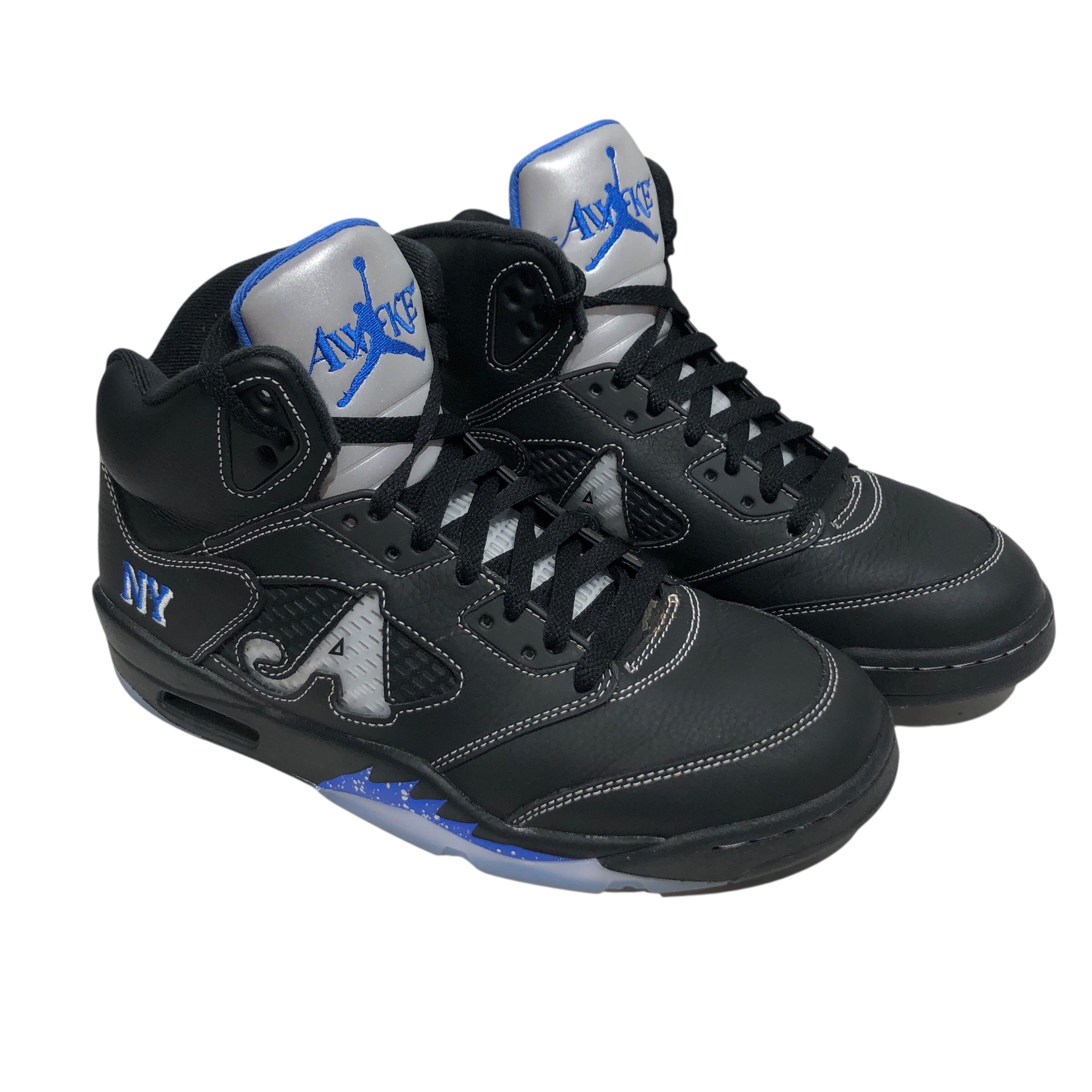 NIKE/X AWAKE NY AIR JORDAN 5 OG SP/Hi-Sneakers/US 10/Leather/BLK/DV4982-004 view 1