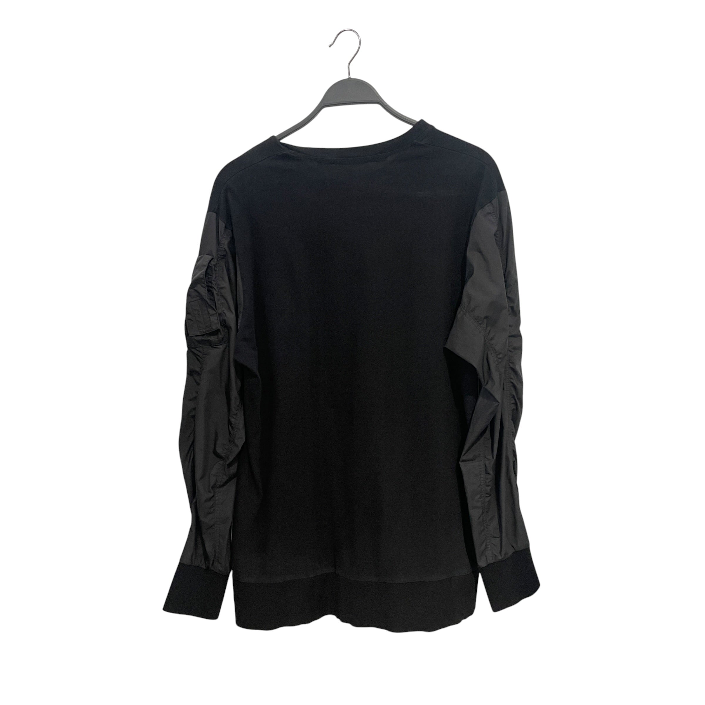 11 By Boris Bidjan Saberi/LS T-Shirt/Cotton/BLK/HYBRID LS view 2