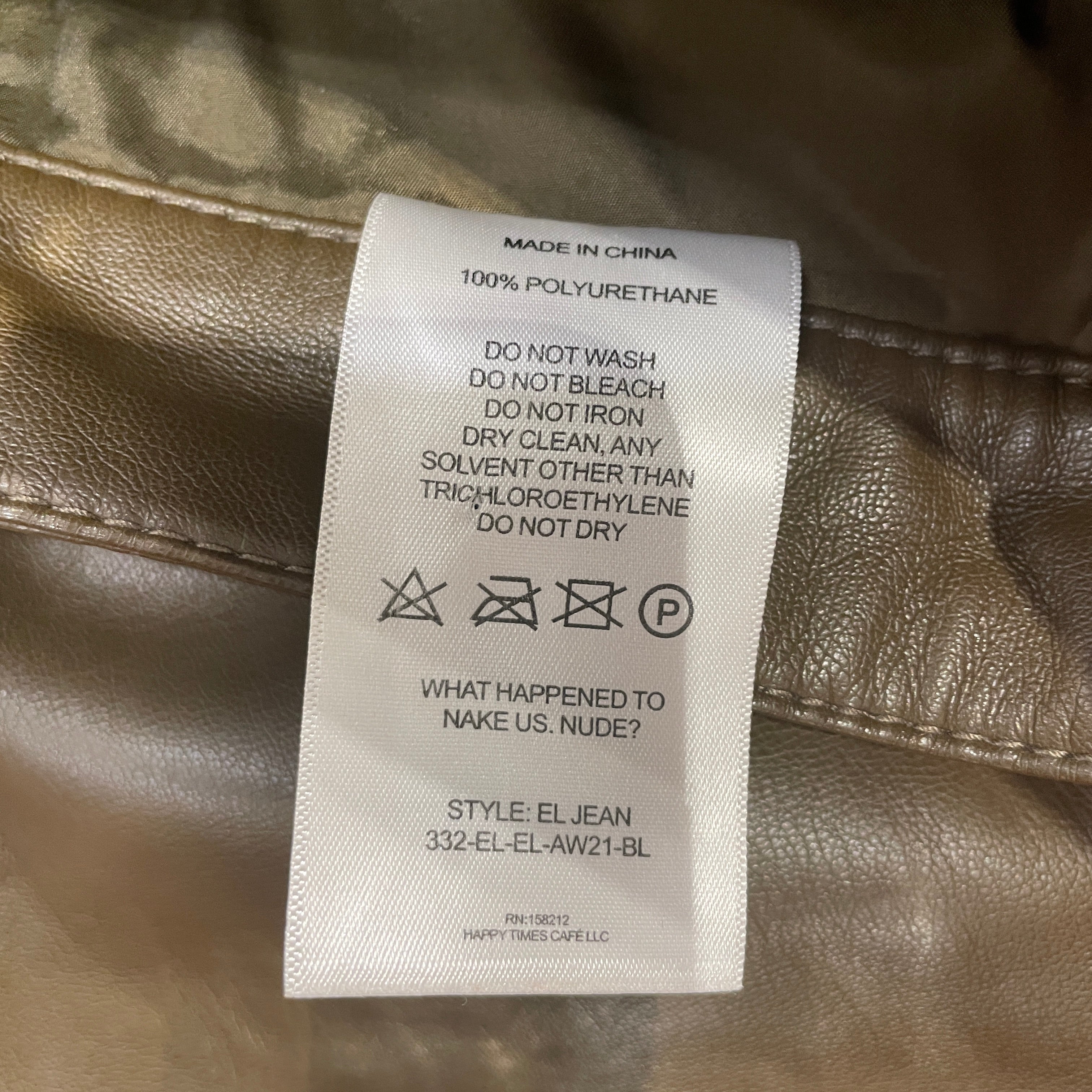 ECKHAUS LATTA/Straight Pants/28/Faux Leather/GRN/GRN/BLK PANTS view 3