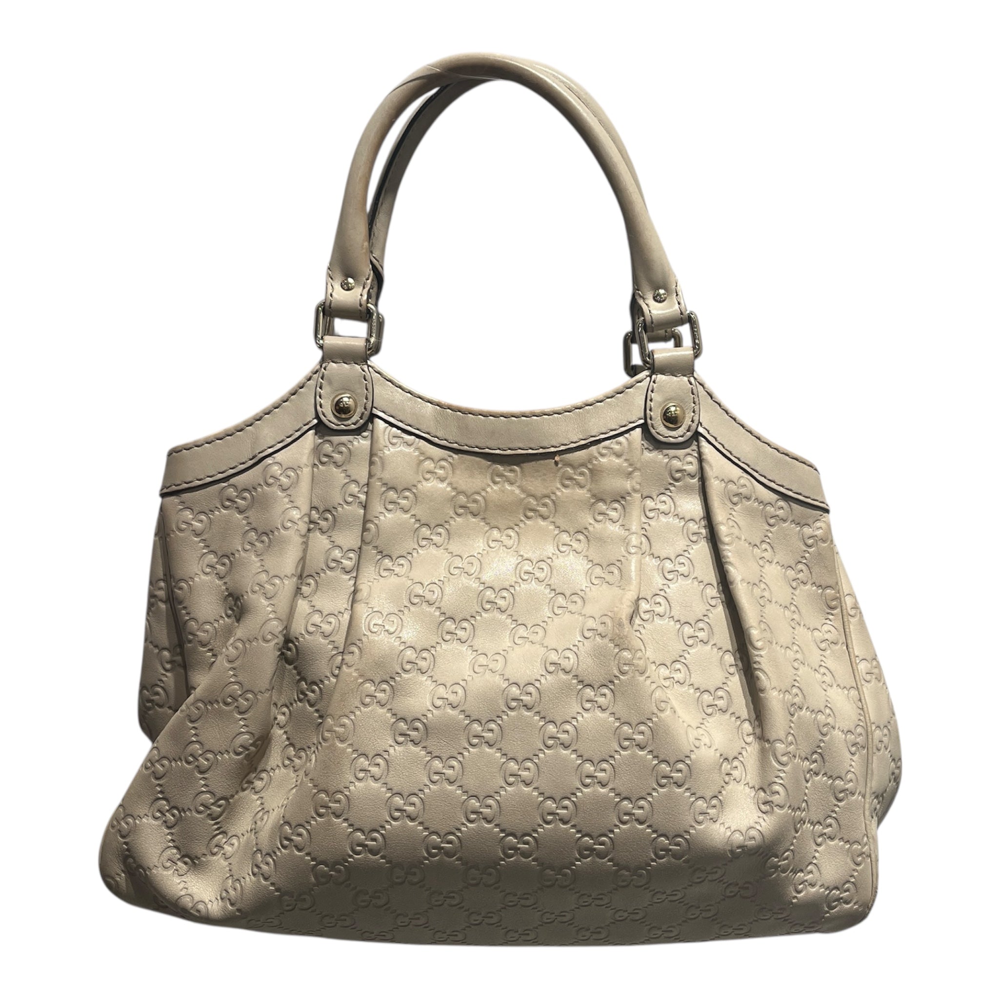 GUCCI/Tote Bag/Monogram/Leather/WHT/GUCCIssima Sukey Medium Tote view 2
